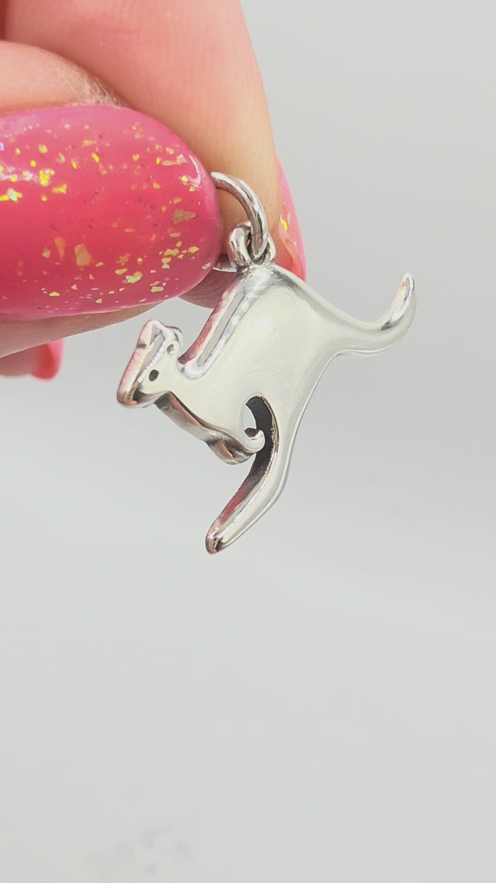 RETIRED James Avery Kangaroo Sterling Silver Charm Pendant - RARE HTF