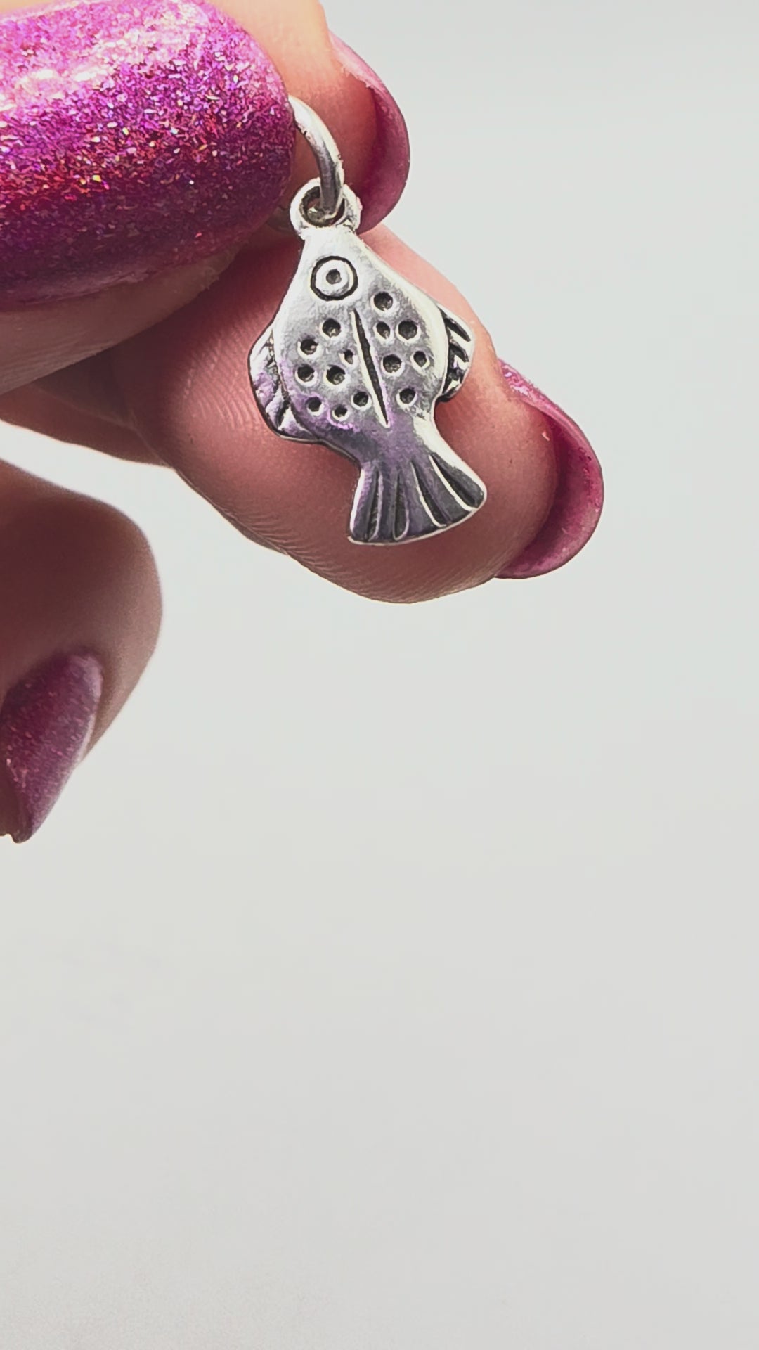 RETIRED James Avery Spotted Flounder Fish Charm Pendant with Box