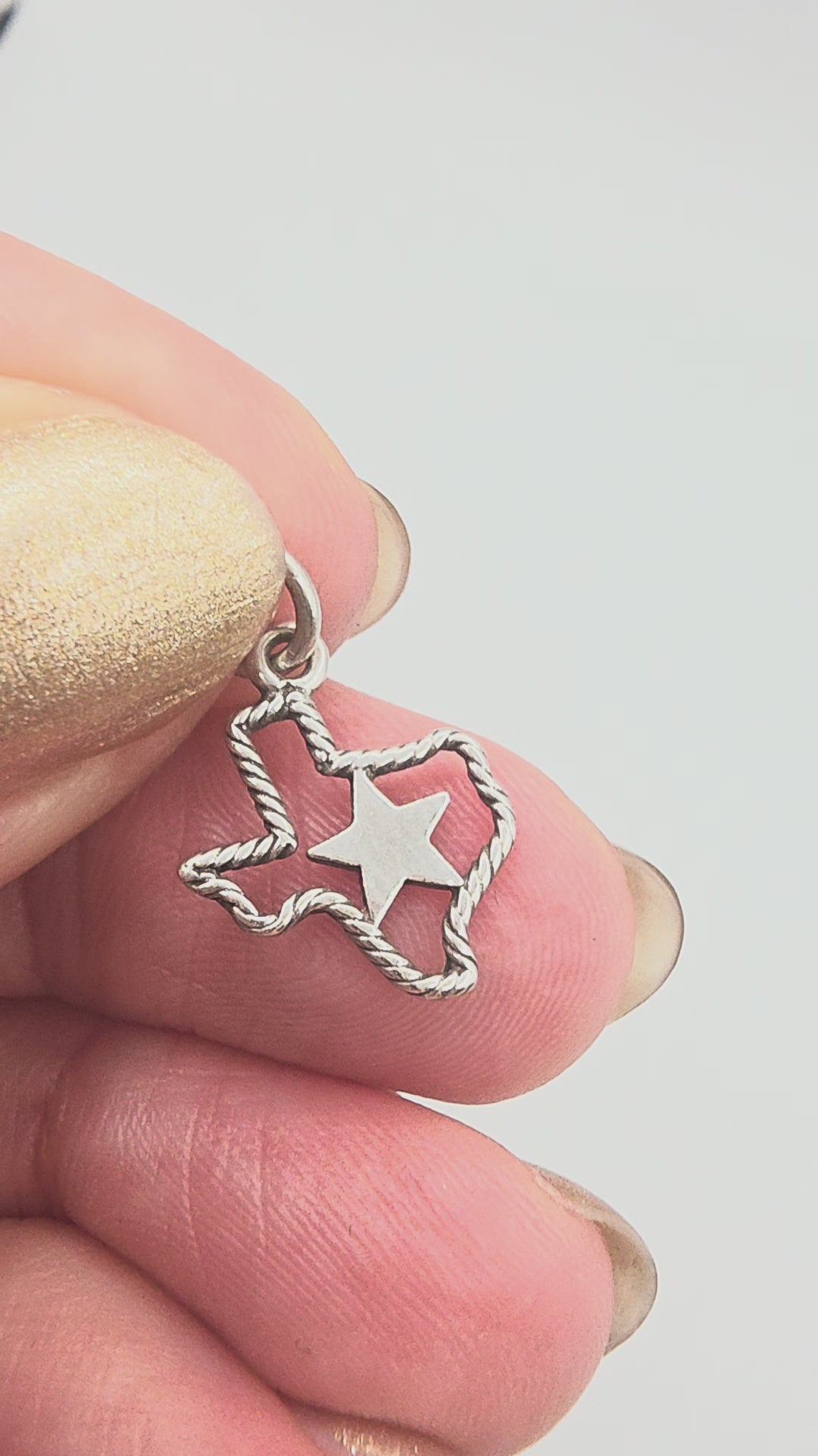 James Avery Twisted Rope Texas Lone Star State Charm - RETIRED