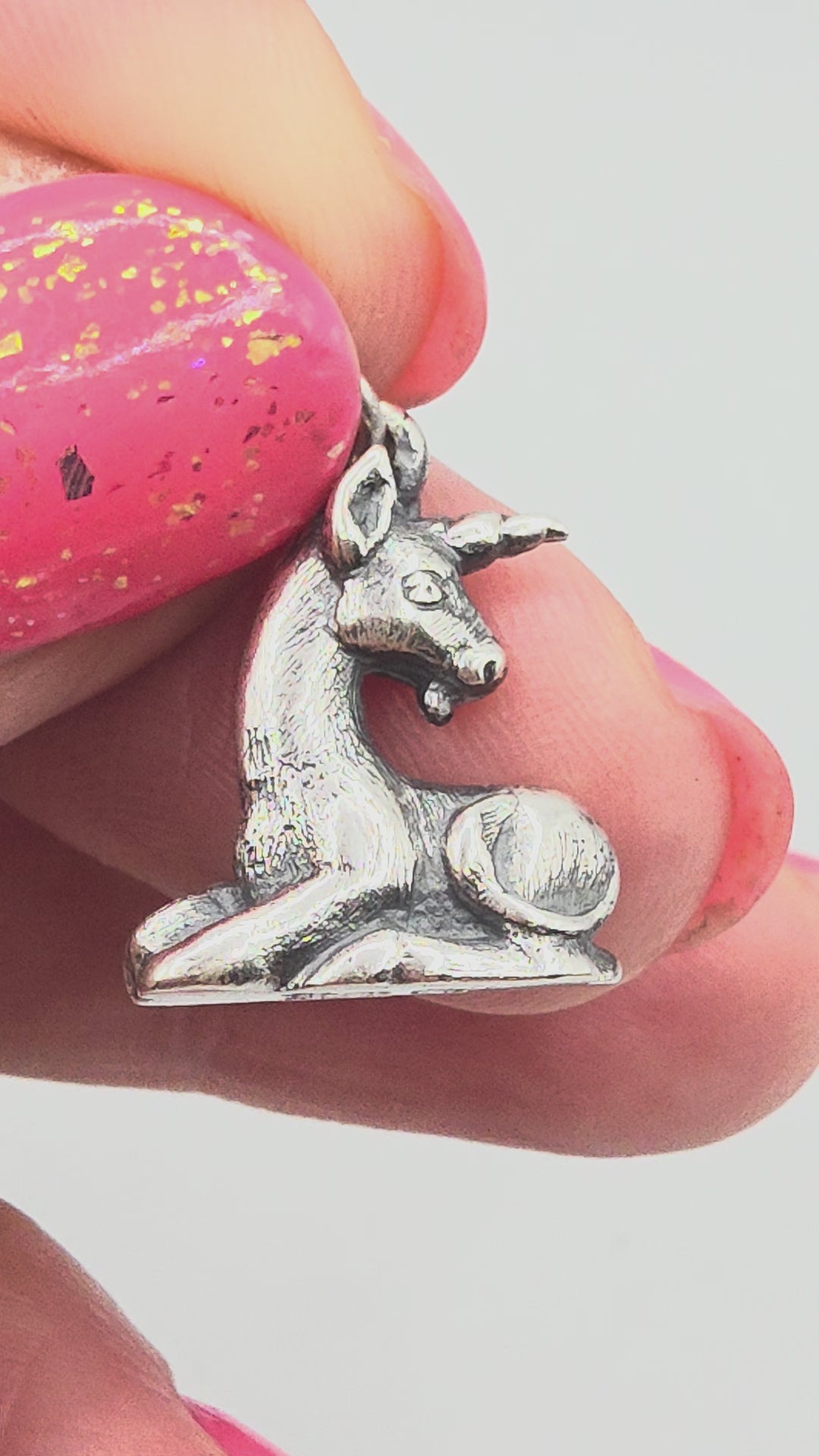 RETIRED James Avery 3D Unicorn 925 Sterling Silver Charm Pendant - RARE HTF