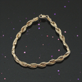 Solid 10K Yellow Gold Bracelet 7.25 Inches