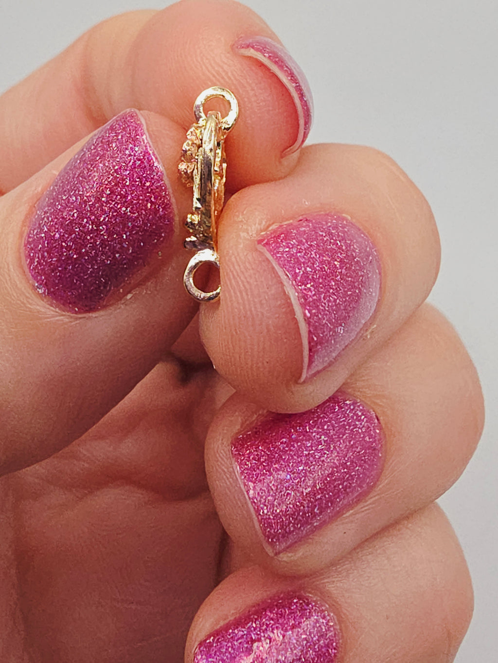 Black Hills Solid 10K Tri-Color Gold Rose Flower Heart Necklace Pendant