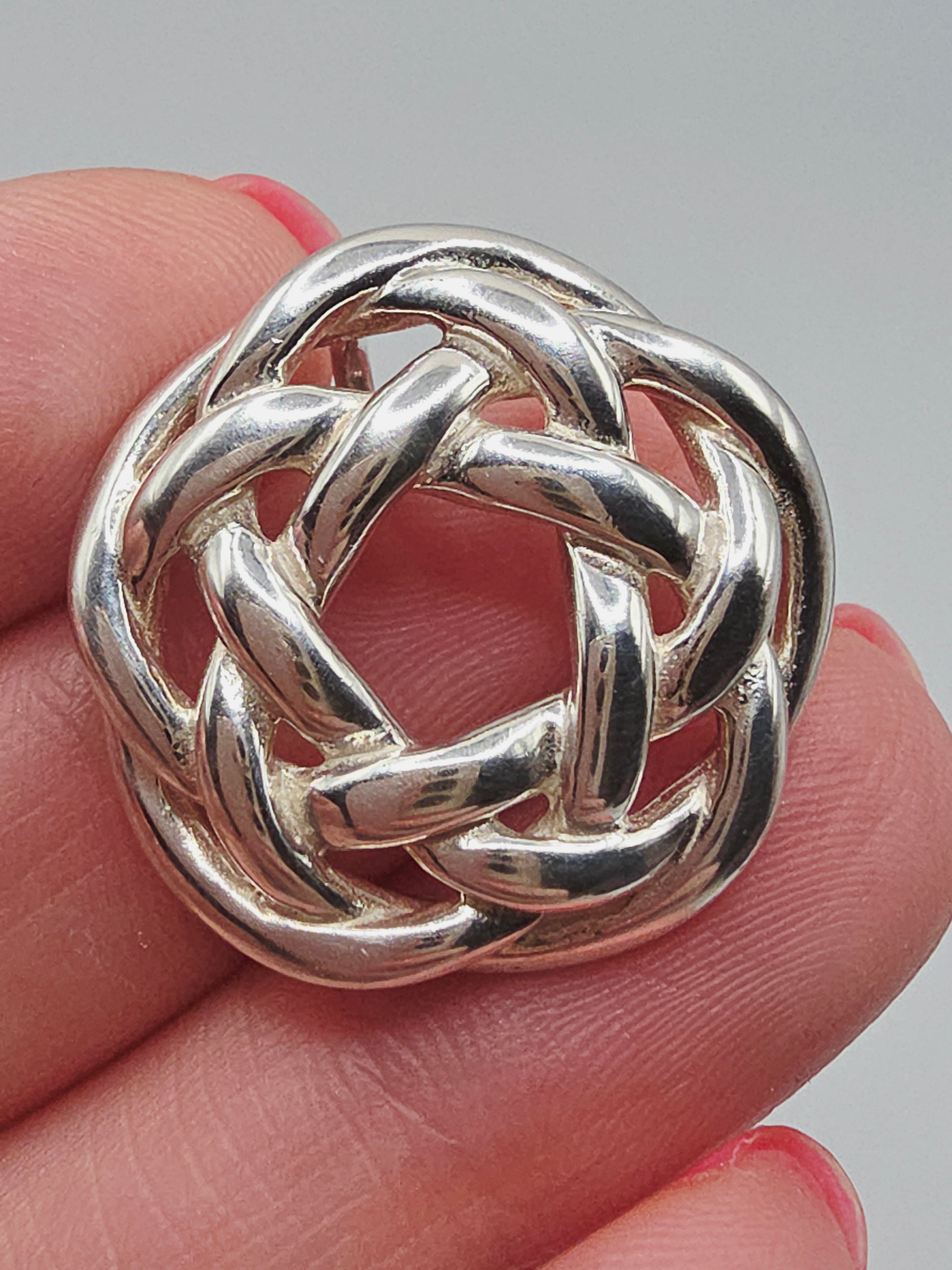 Tiffany & Co. 925 Sterling Silver Love Knot Necklace Pendant