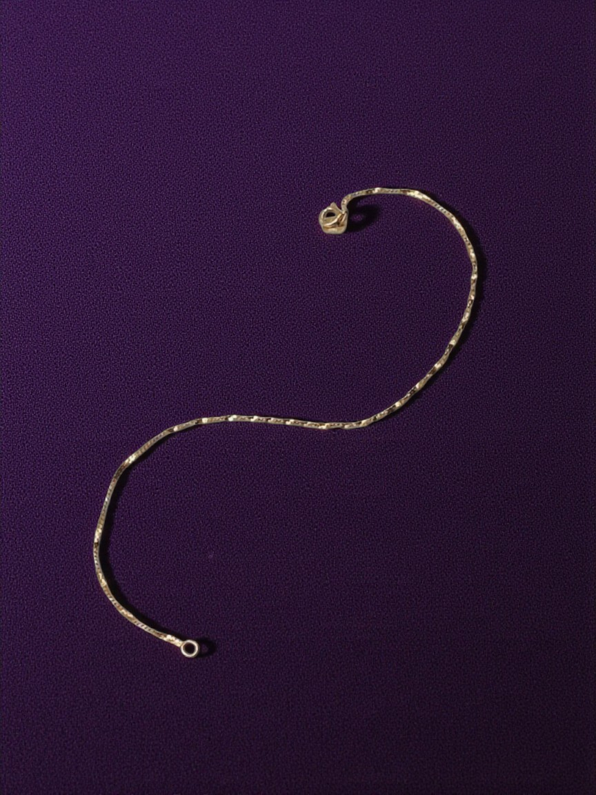 Solid 14K Yellow Gold S Link Bracelet 7 Inches