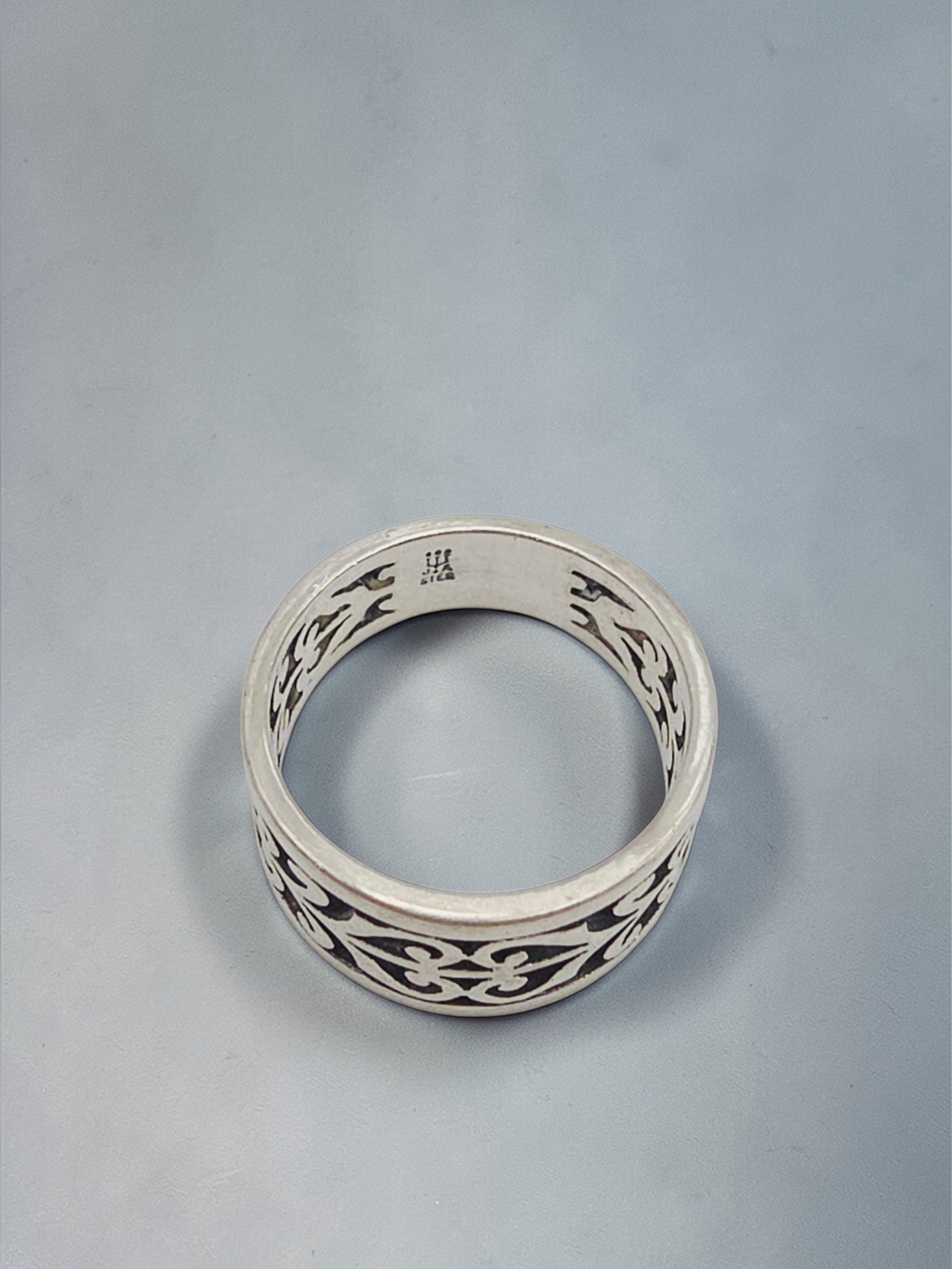 RETIRED James Avery Adorned Open Scrollwork Sterling Silver Ring Size 6