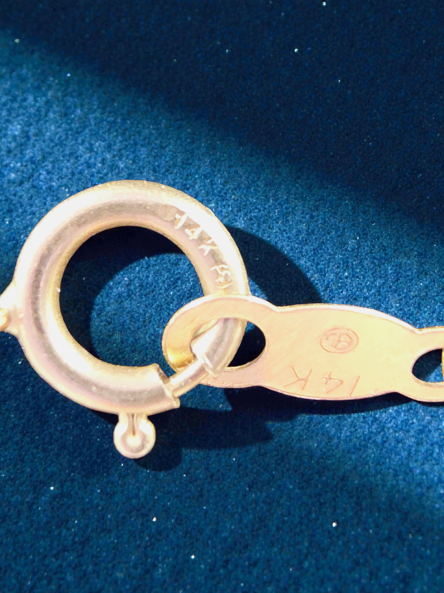 Solid 14K Yellow Gold Chain Necklace with Floral Pearl Accents - 15 Inches