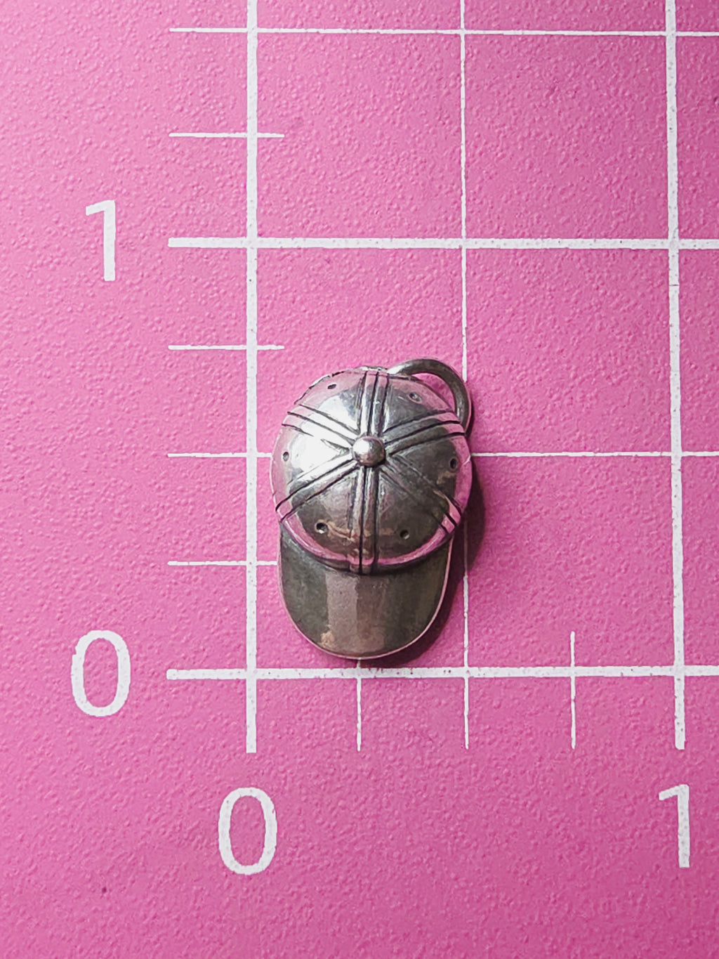 James Avery Sterling Silver 3D Baseball Cap Hat Charm Pendant RETIRED HTF UNCUT
