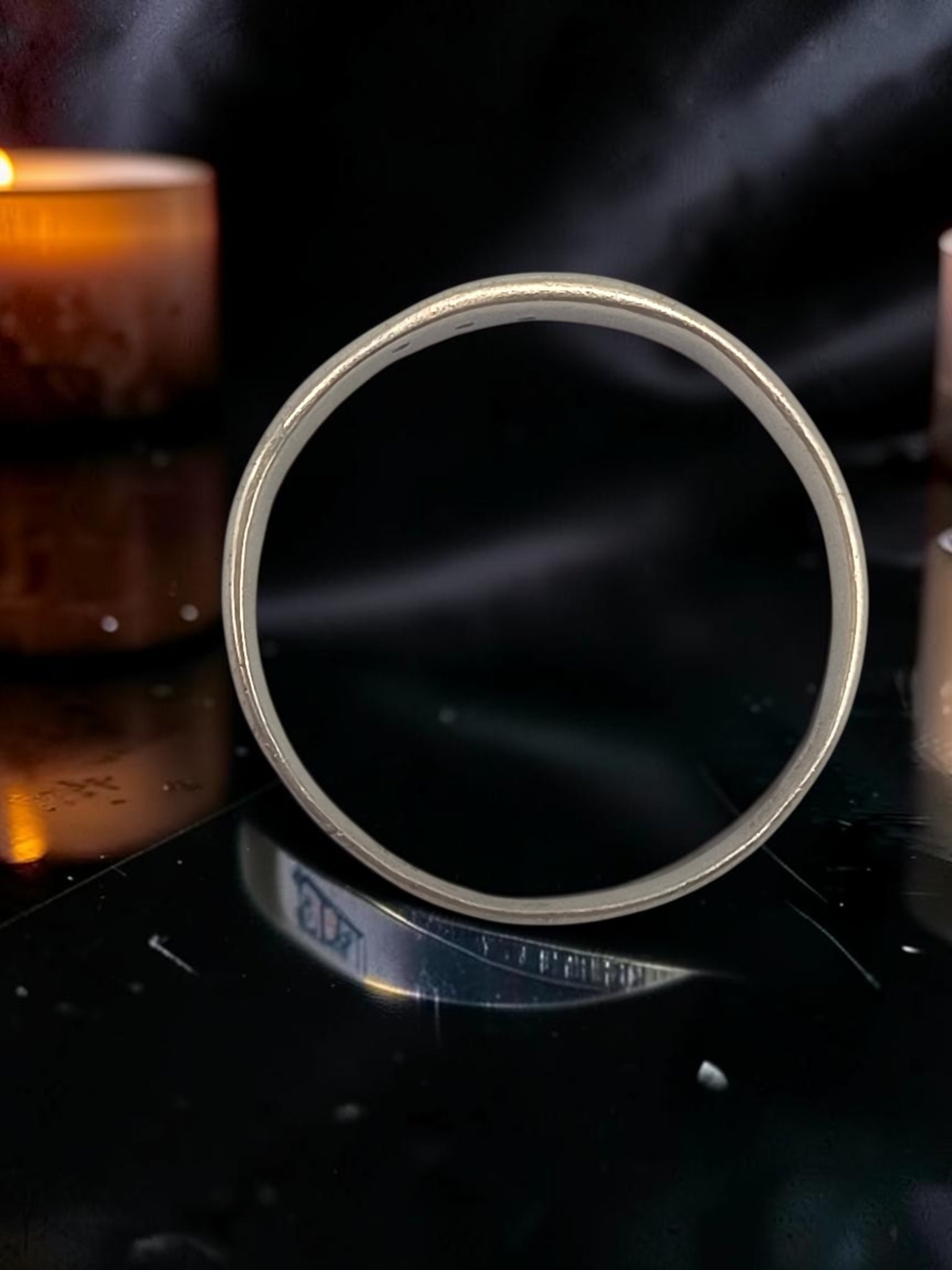 Solid 10K Yellow Gold Diamond ring with Heart Accents - Size 8