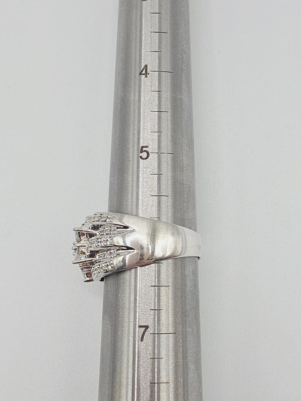 Solid 925 Sterling Silver Marquise Cluster Floral Starburst Ring – Size 6