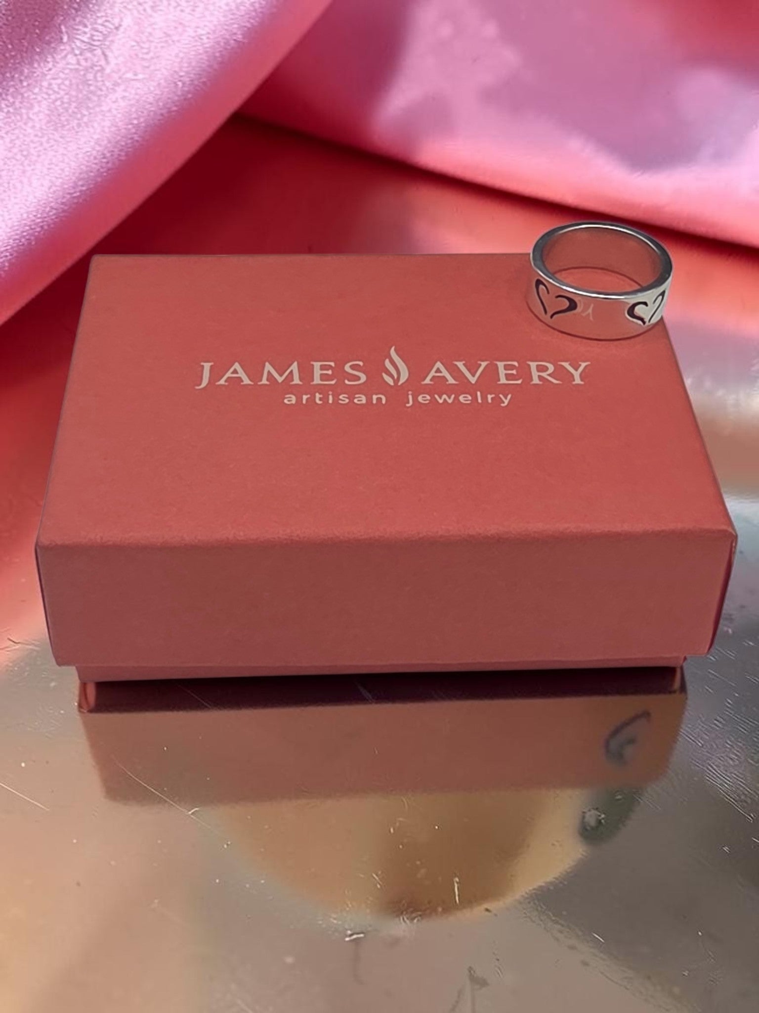 James Avery Love Script Ring Retired Size 5.25