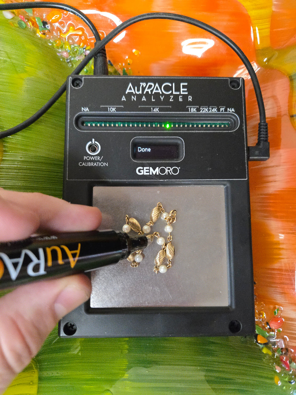 Solid 14K Yellow Gold Bracelet with Pearls – 7 Inches