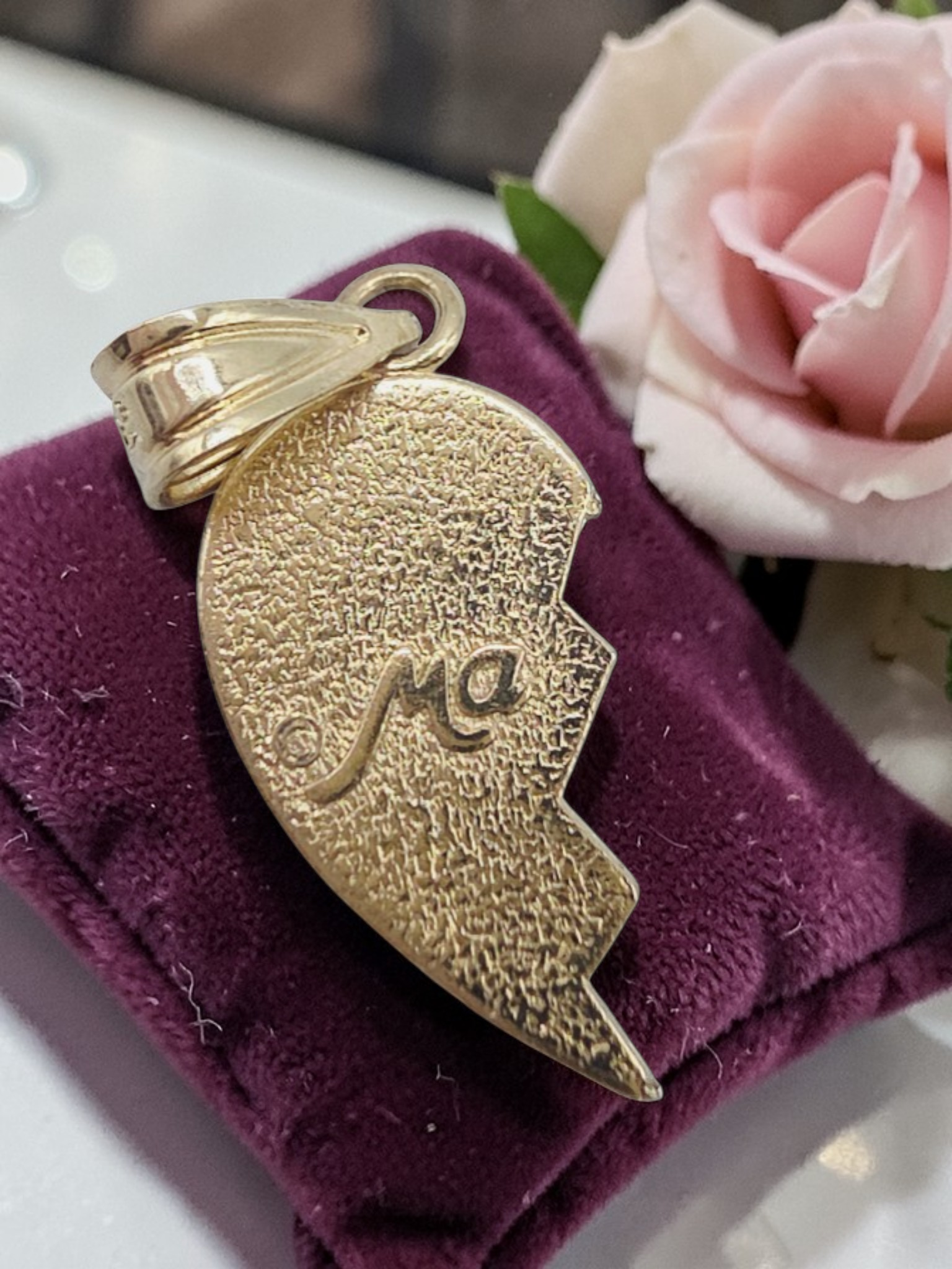 Michael Anthony Solid 14K Yellow Gold Little Sister Necklace Pendant