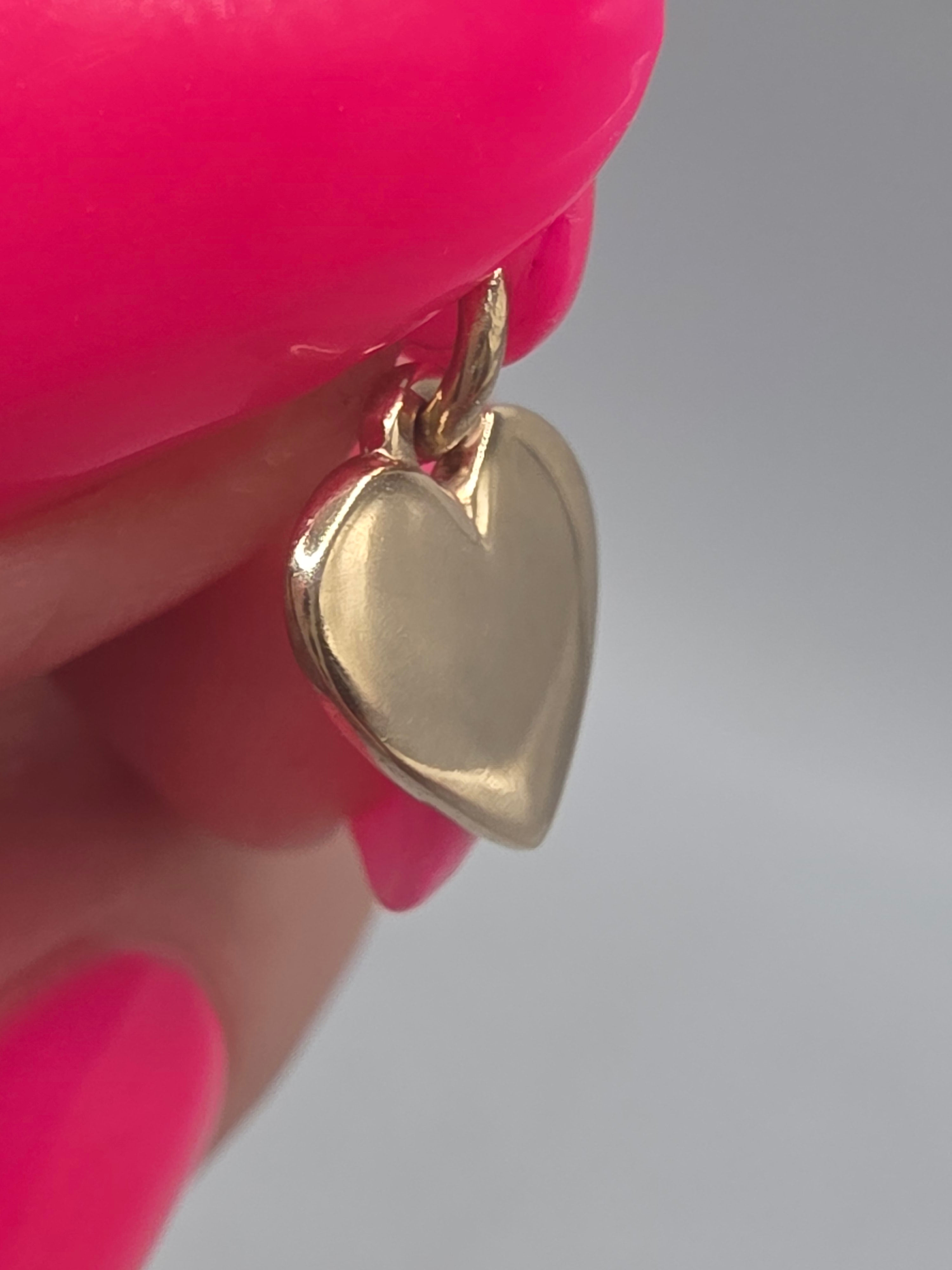 James Avery Solid 14K Yellow Gold Heart Charm Pendant
