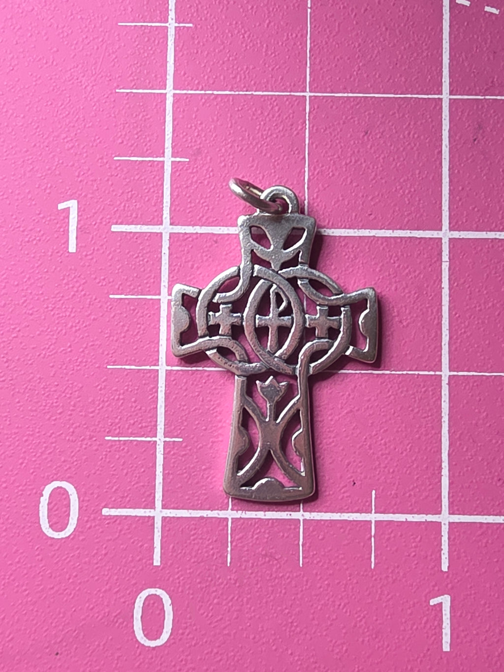 RETIRED James Avery Unity Cross Sterling Silver Holy Trinity Charm Pendant