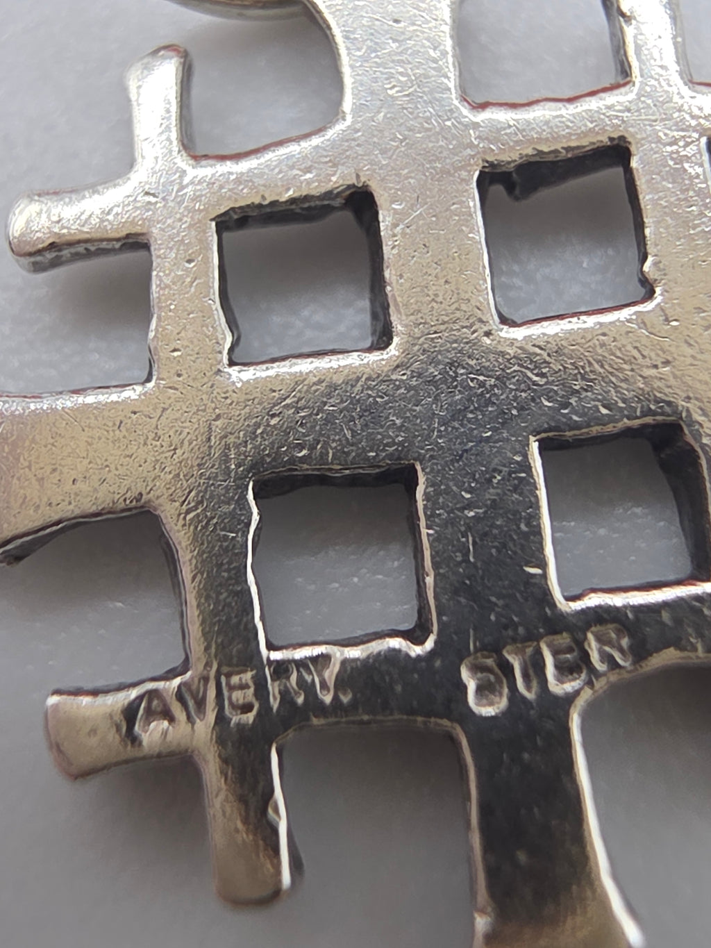 Retired James Avery Jerusalem Cross Sterling Silver Charm Pendant