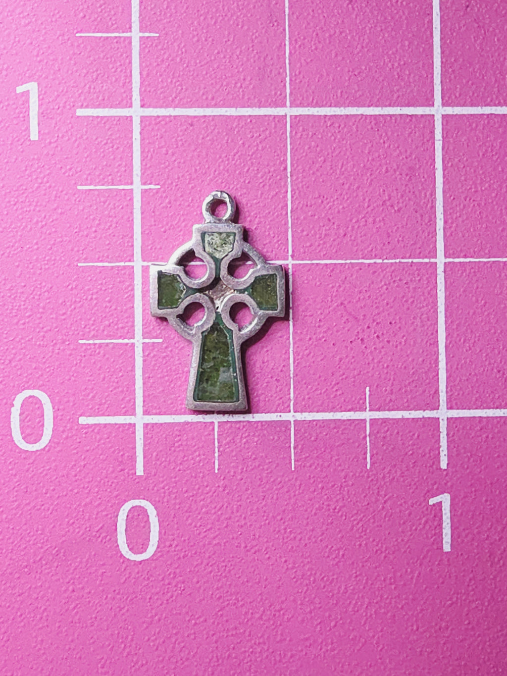 925 Sterling Silver Celtic Cross Charm Pendant - IRELAND