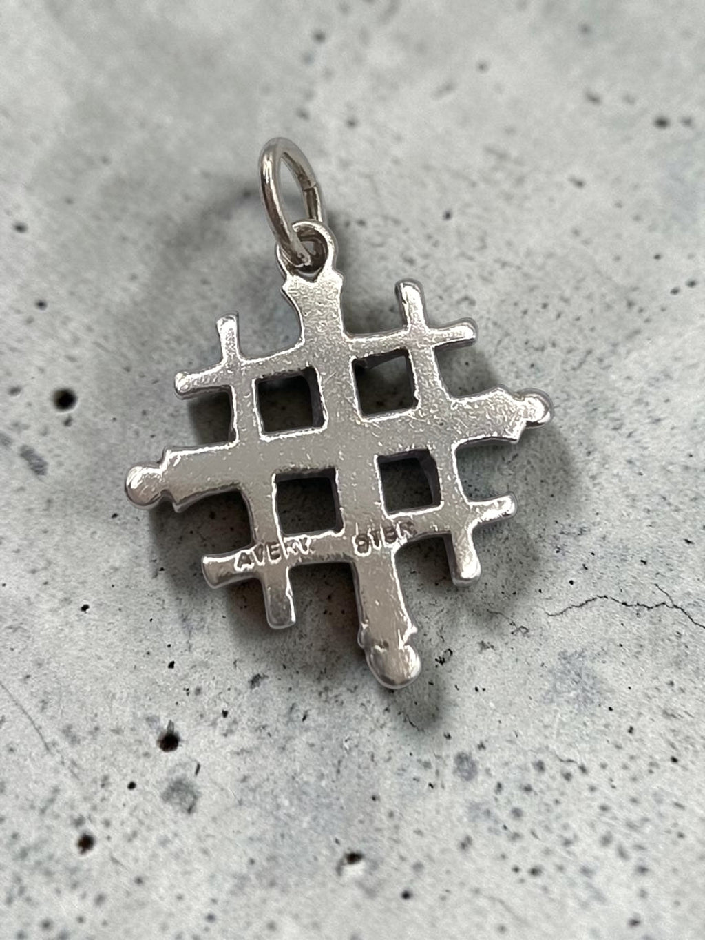Retired James Avery Jerusalem Cross Sterling Silver Charm Pendant