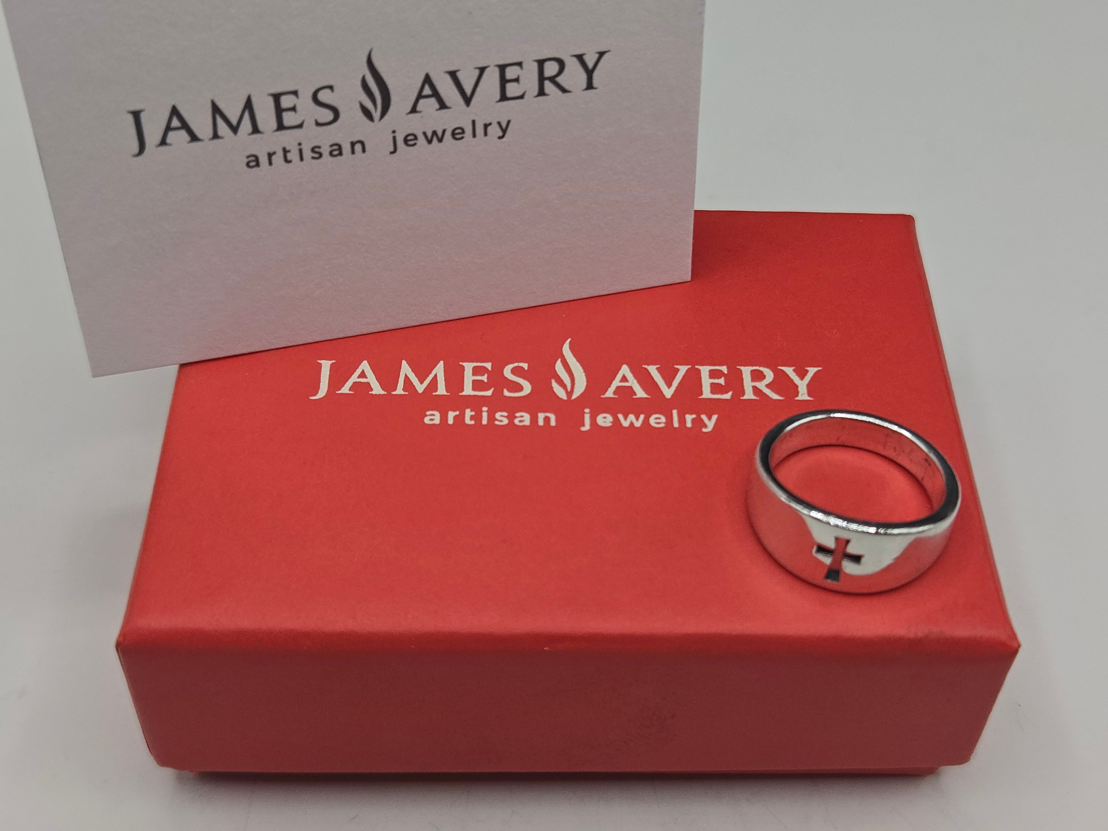 James Avery 925 Sterling Silver Narrow Crosslet Cross Ring Size 5.5