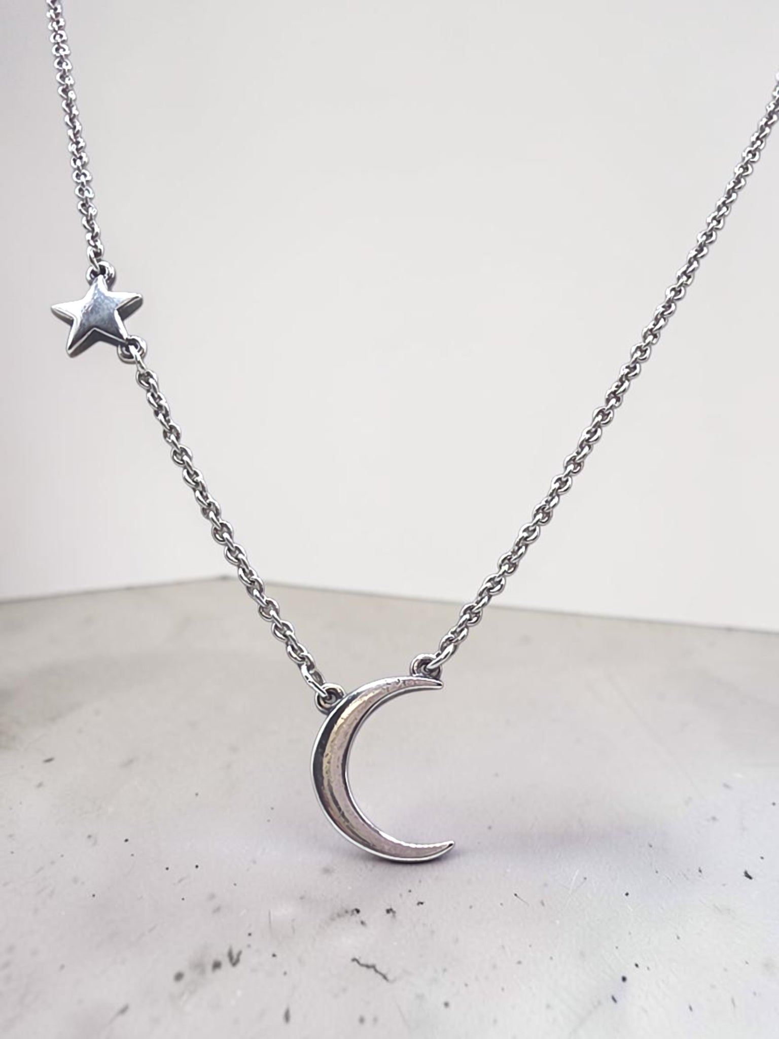 James Avery Sterling Silver Shoot for the Moon Star Necklace - Adjustable 18"-20"