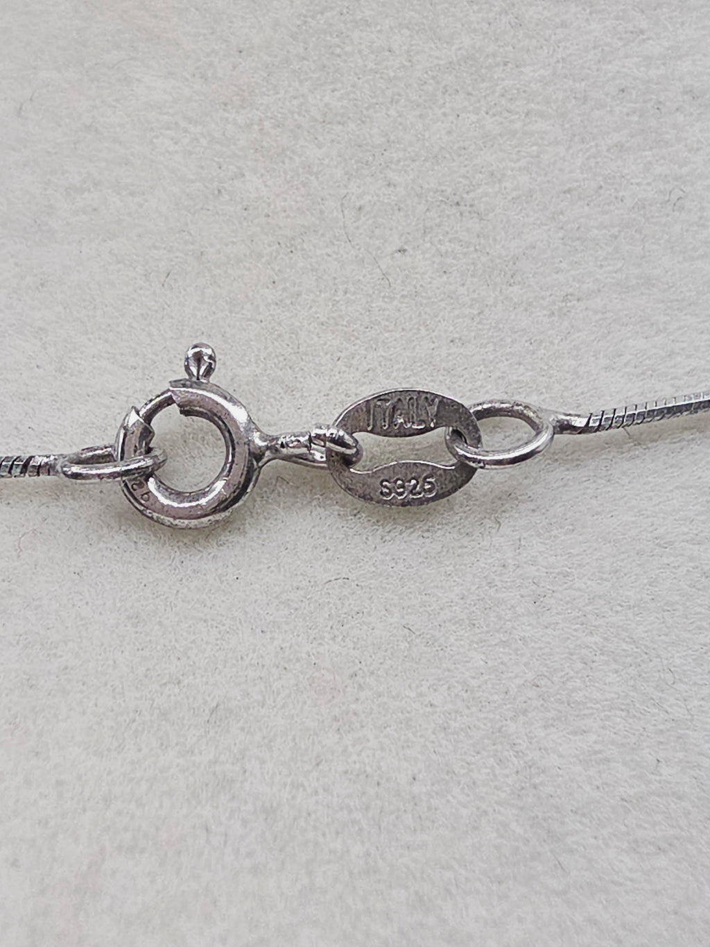 Sterling Silver Pink Faceted Bead Cluster Pendant Necklace Italy 18 Inch