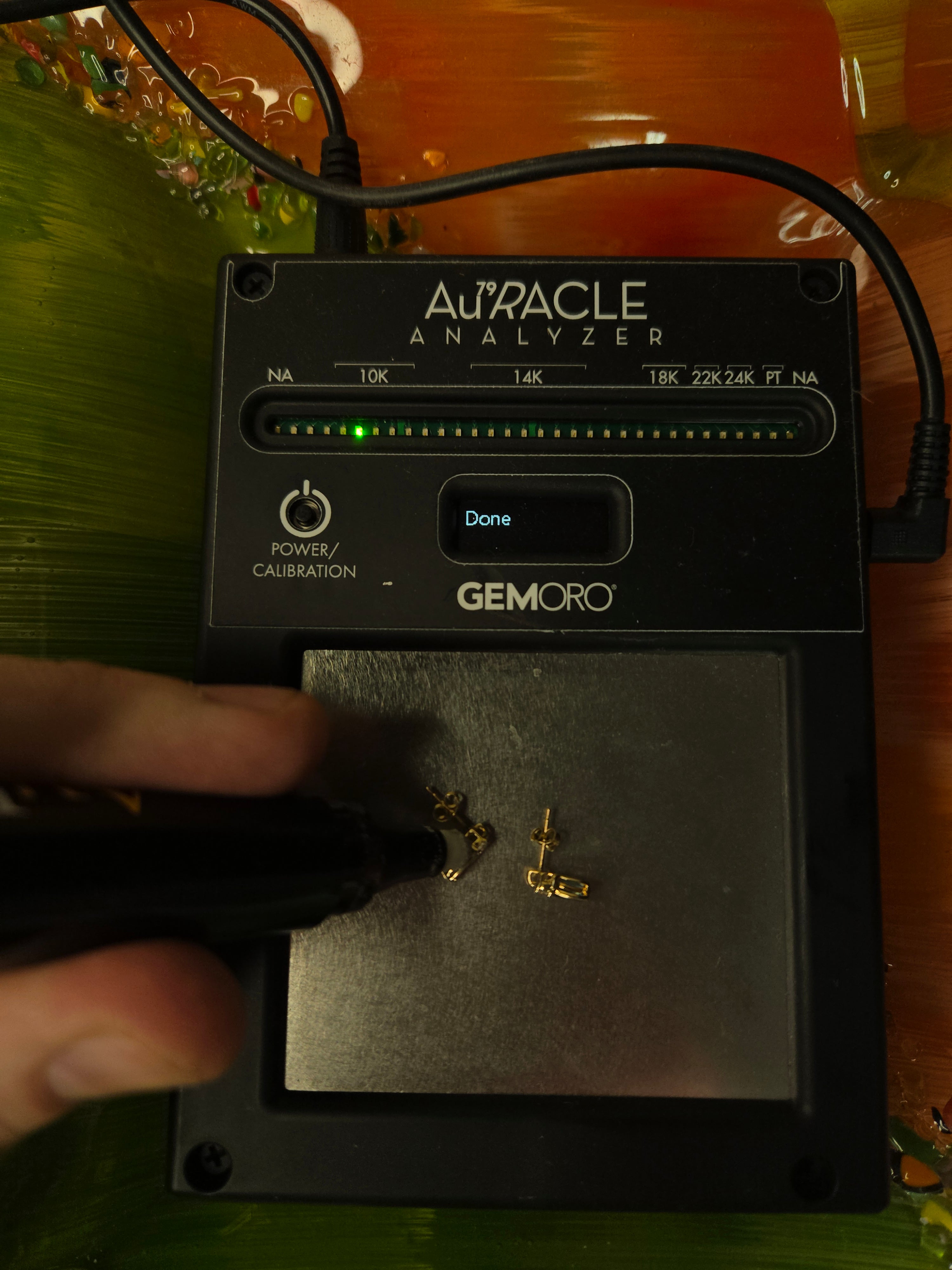 Solid 10K Yellow Gold Stud Earrings with Pear Cut Blue Topaz