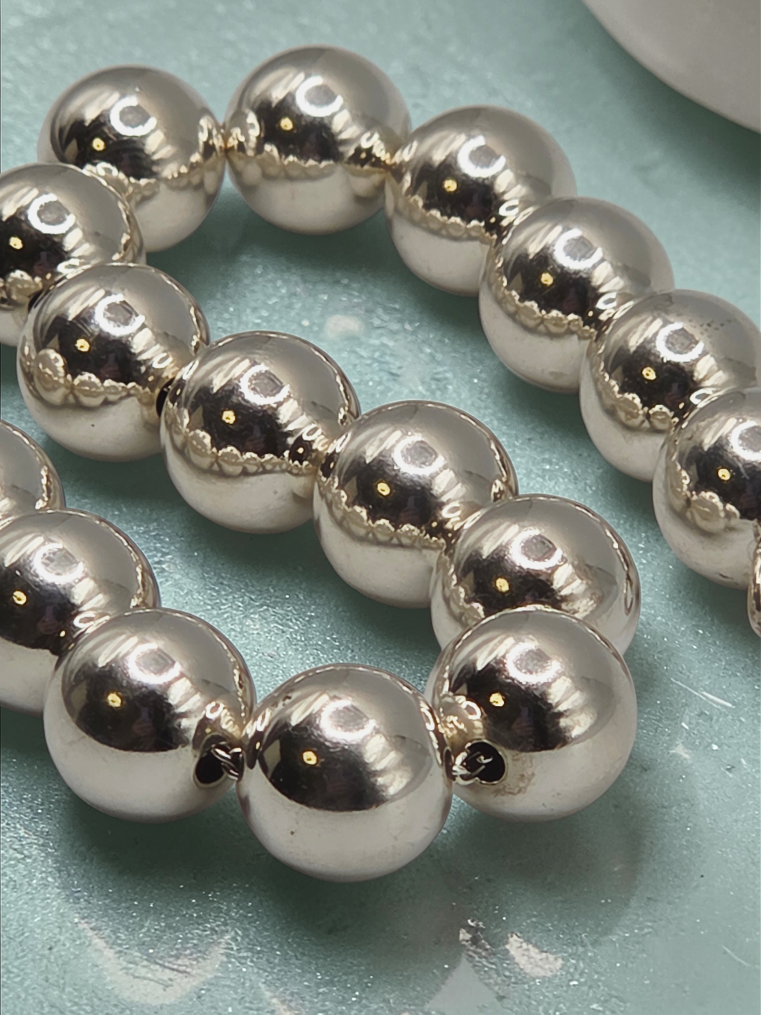 Tiffany & Co. HardWear Sterling Silver Ball Bracelet - 10mm - Medium 7.5"