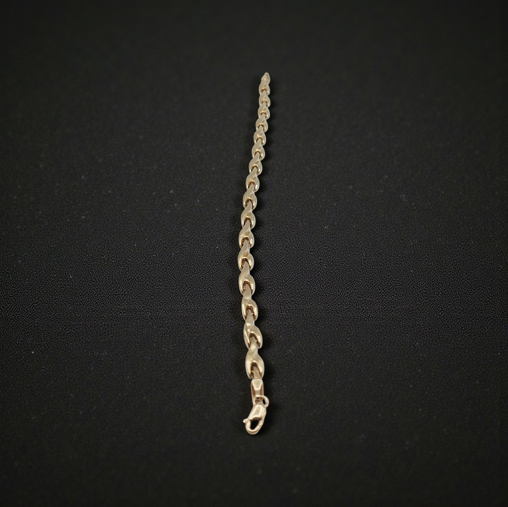 Solid 10K Yellow Gold Bracelet 7.25 Inches