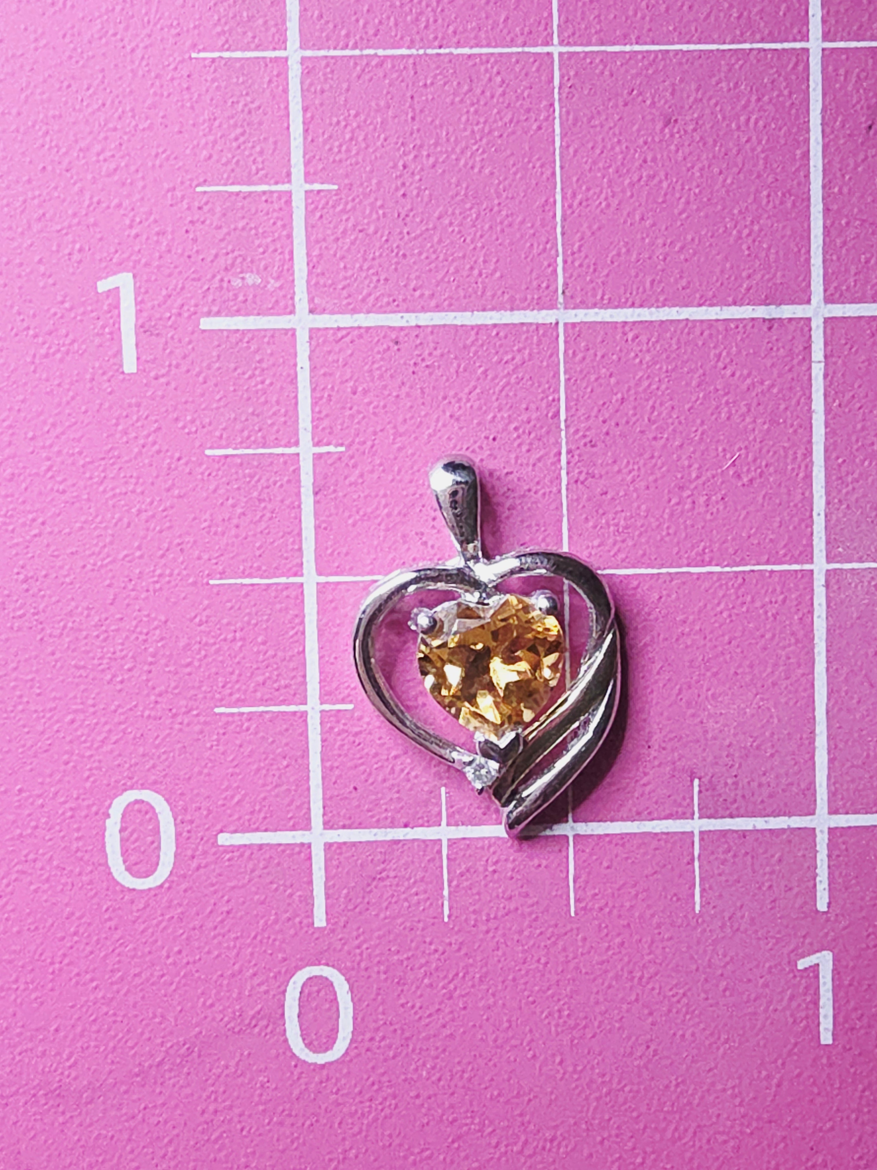 Alwand Vahan Sterling Silver & 14K Gold Citrine Heart Pendant - Diamond Accent