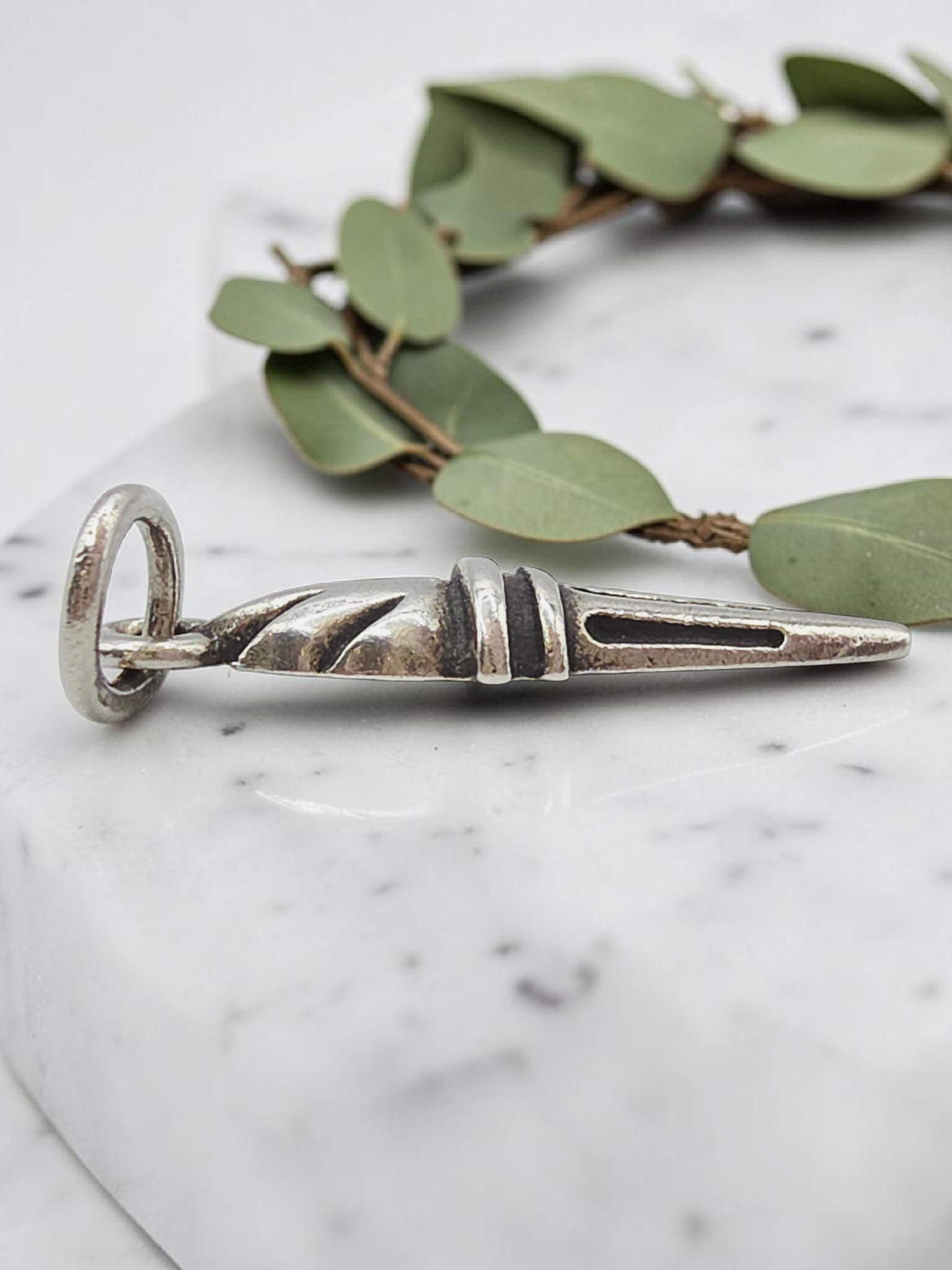 RETIRED James Avery Sterling Silver Olympic Torch Charm Pendant - UNCUT