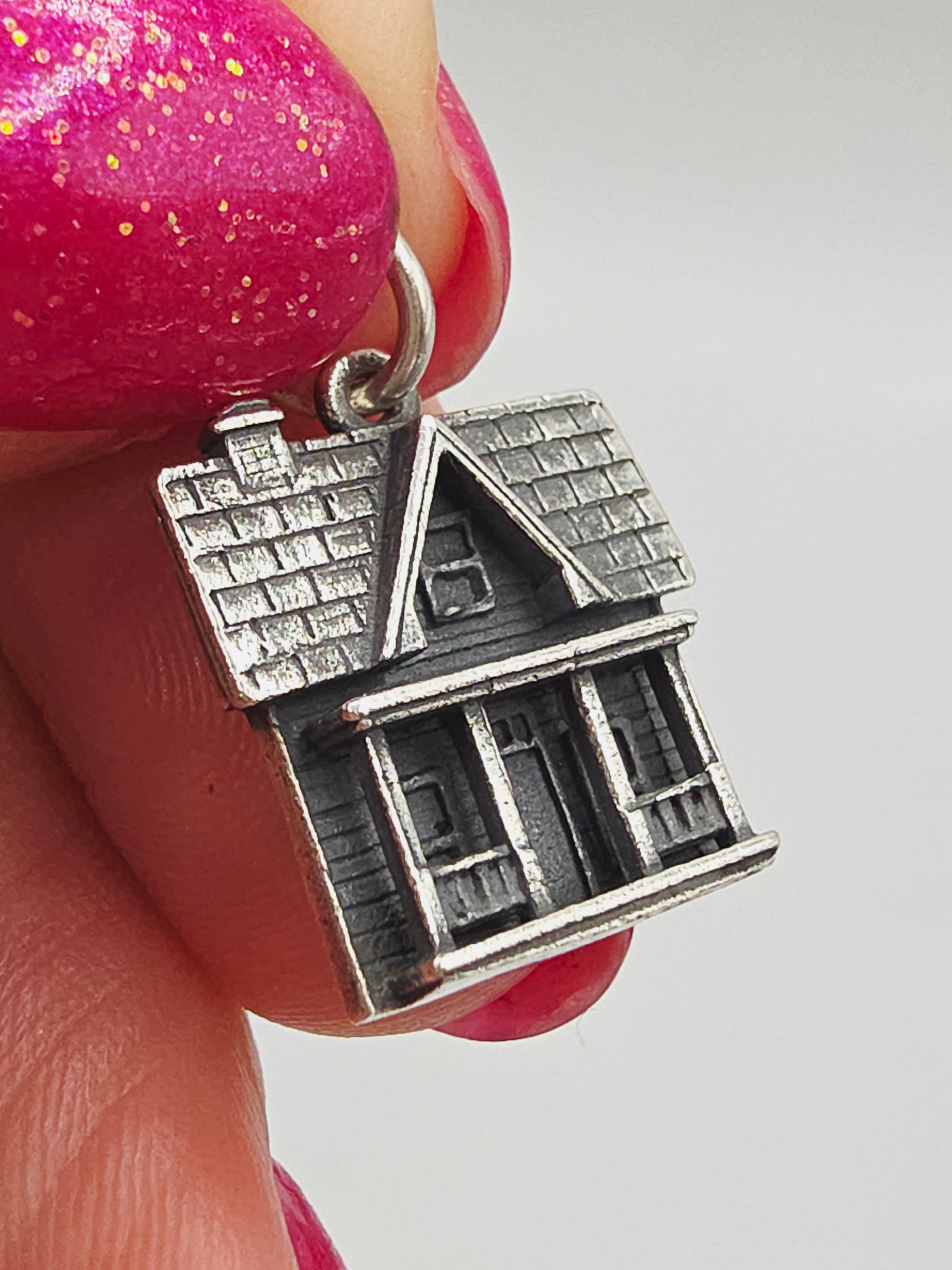 James Avery Sterling Silver Home Sweet Home House Charm - RETIRED