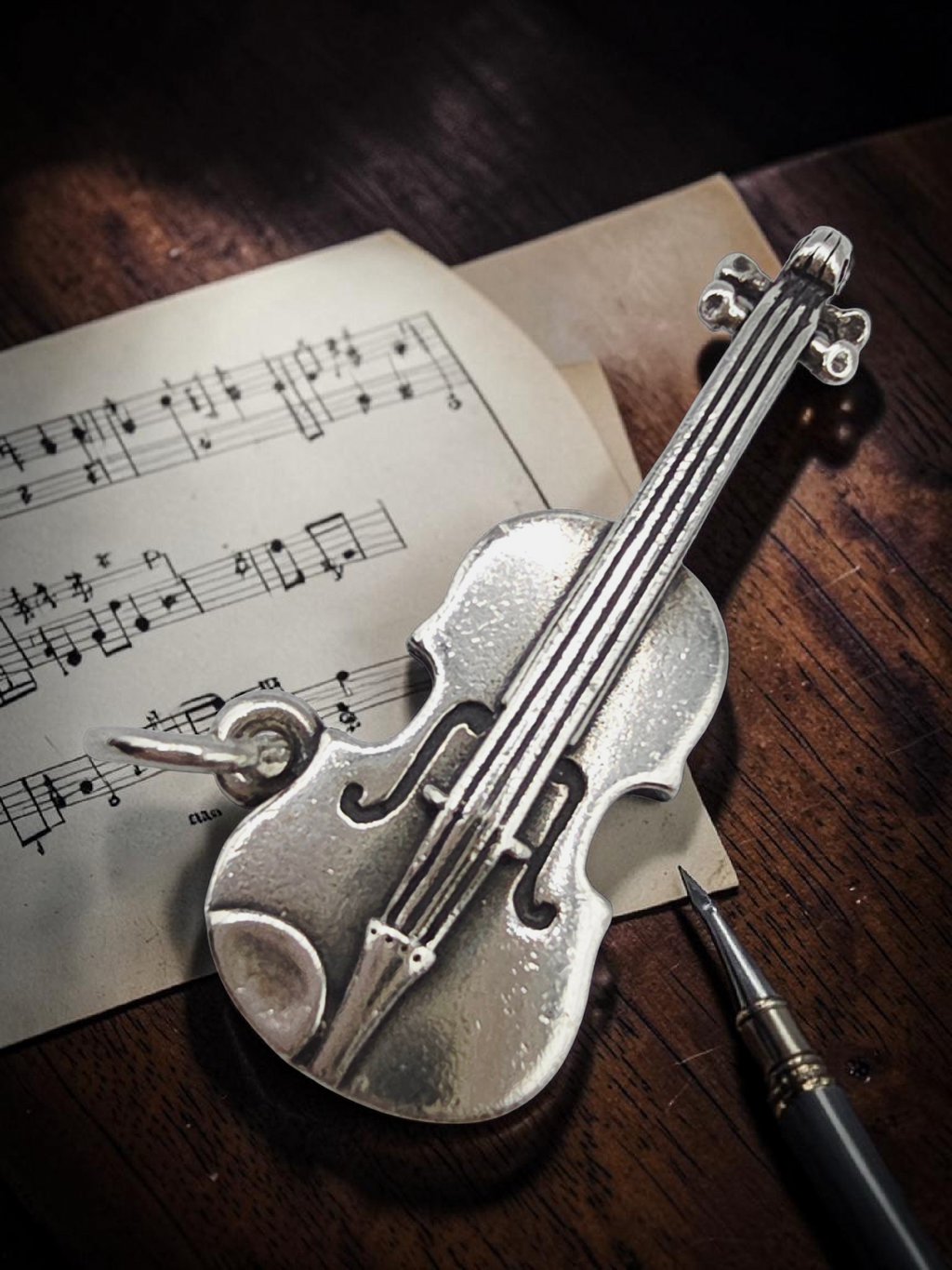 James Avery Violin Music Instrument Charm Pendant - RETIRED