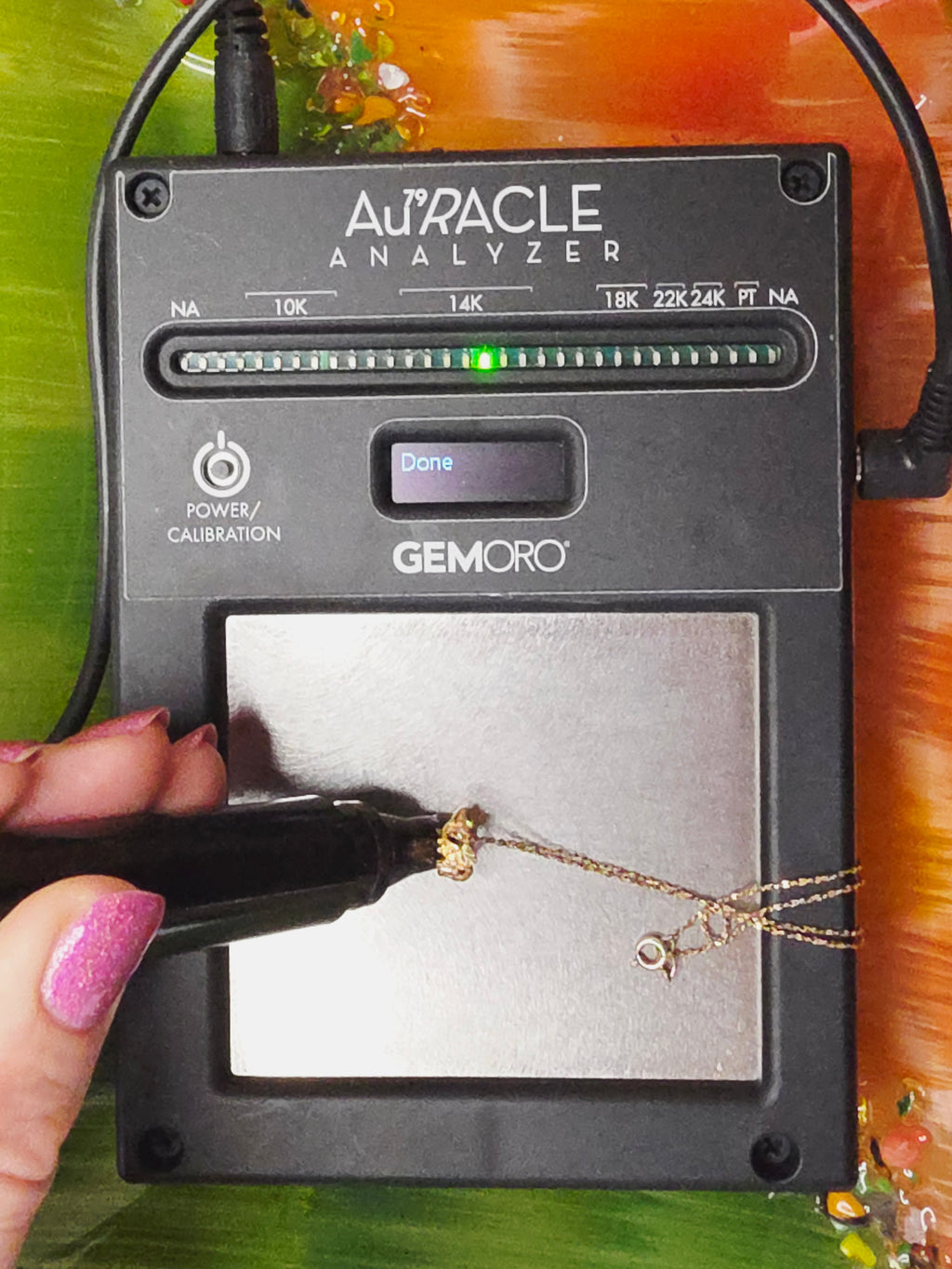 Black Hills Solid 14K Gold Floral Ring Pendant with Free 18" GF Necklace