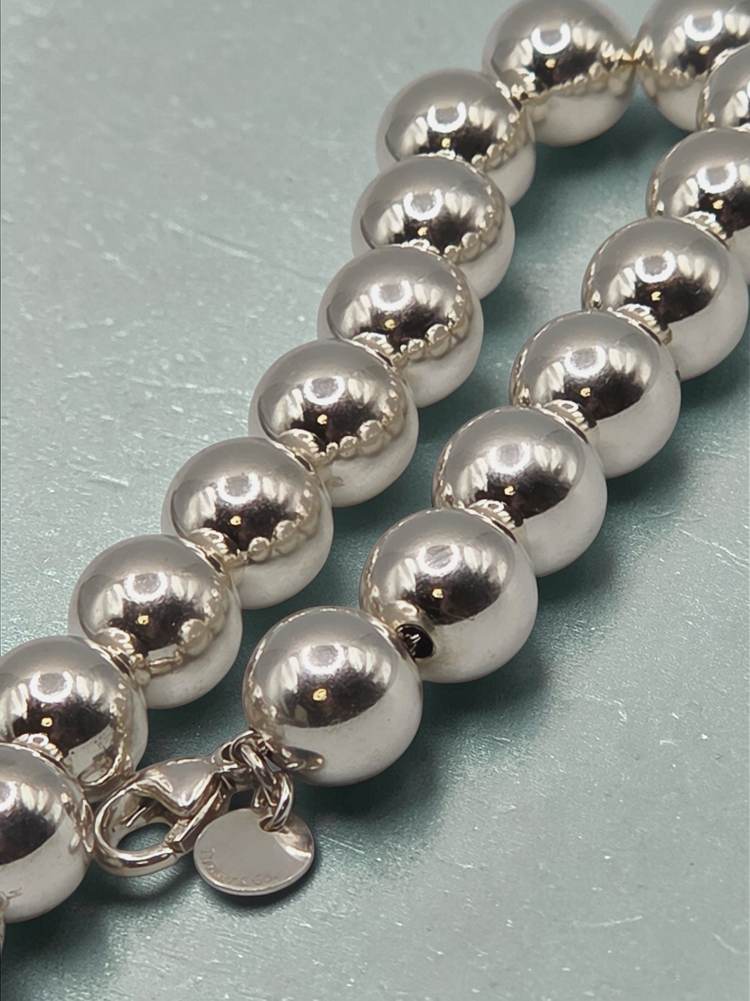Tiffany & Co. HardWear Sterling Silver Ball Bracelet - 10mm - Medium 7.5"