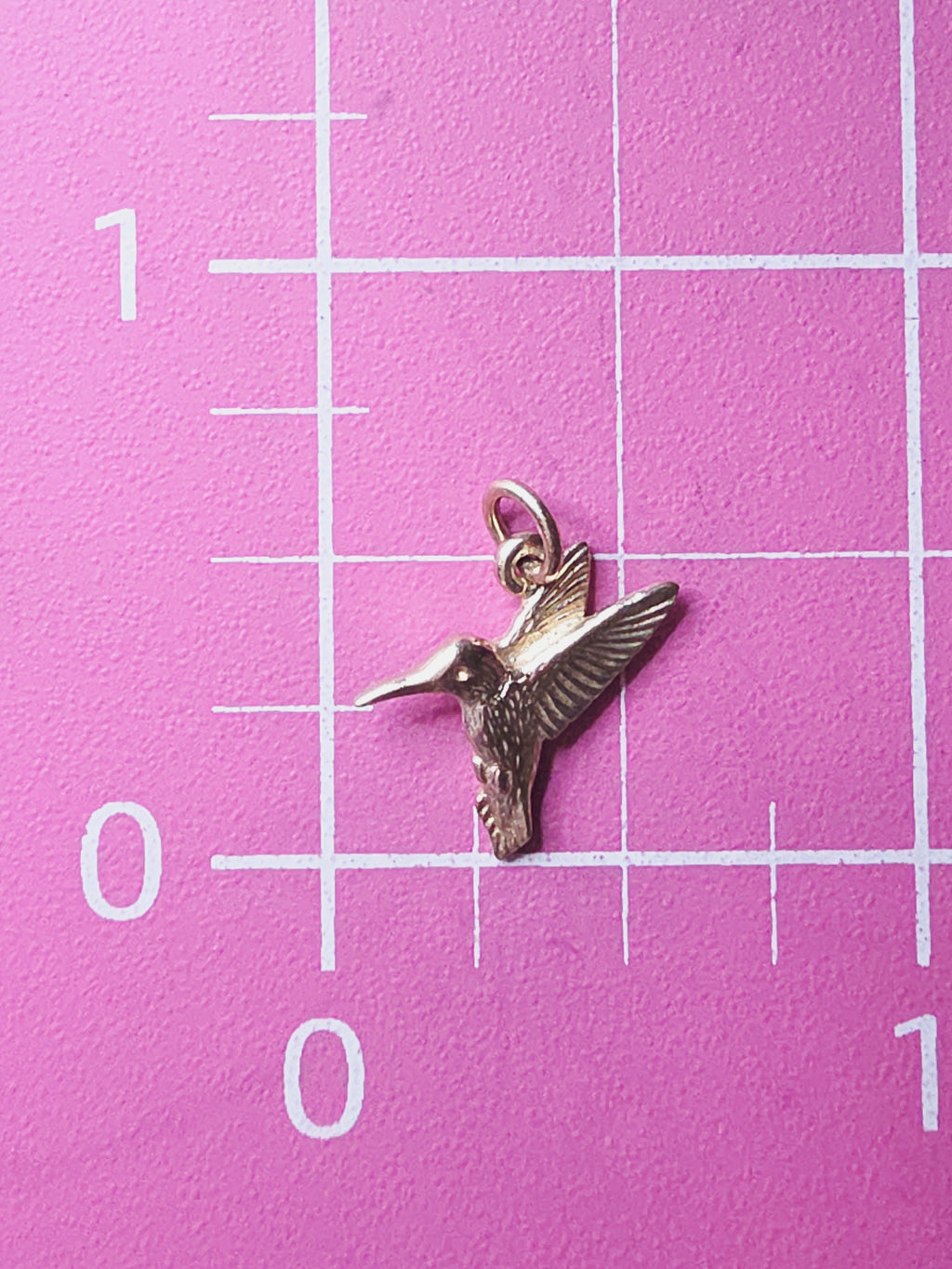 James Avery Solid 14K Yellow Gold Hummingbird Bird Charm Pendant