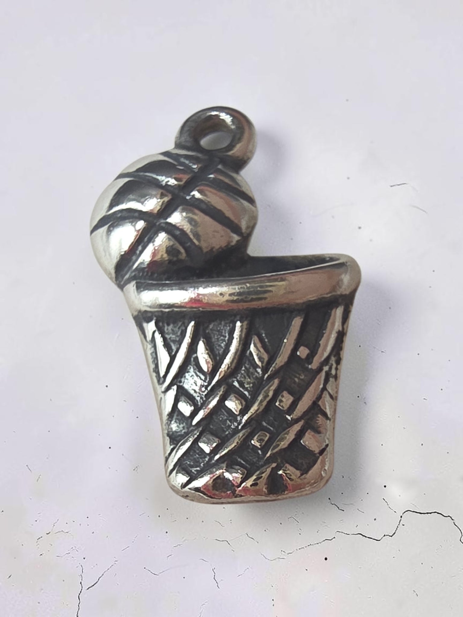 James Avery 925 Sterling Silver Basketball Hoop Charm Pendant