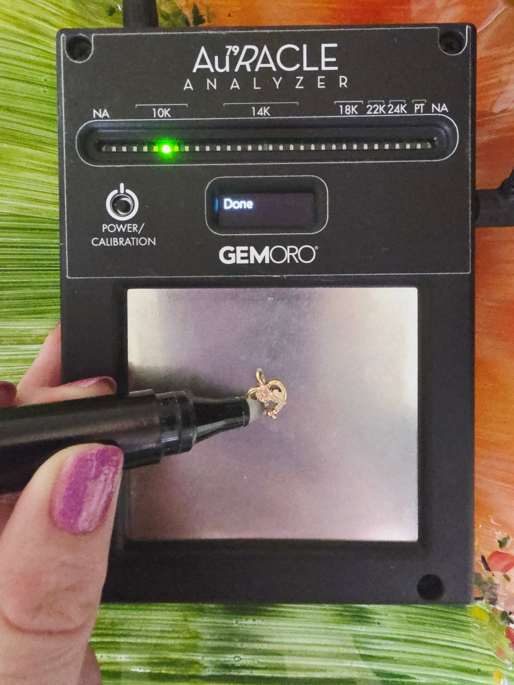 Black Hills Gold Solid 10K Tri-Color Floral Rose Flower Necklace Pendant