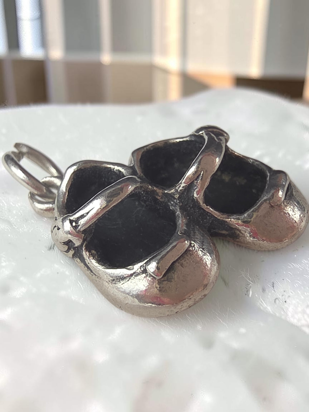 James Avery Lil Girl Baby Shoes 925 Sterling Silver Charm Pendant
