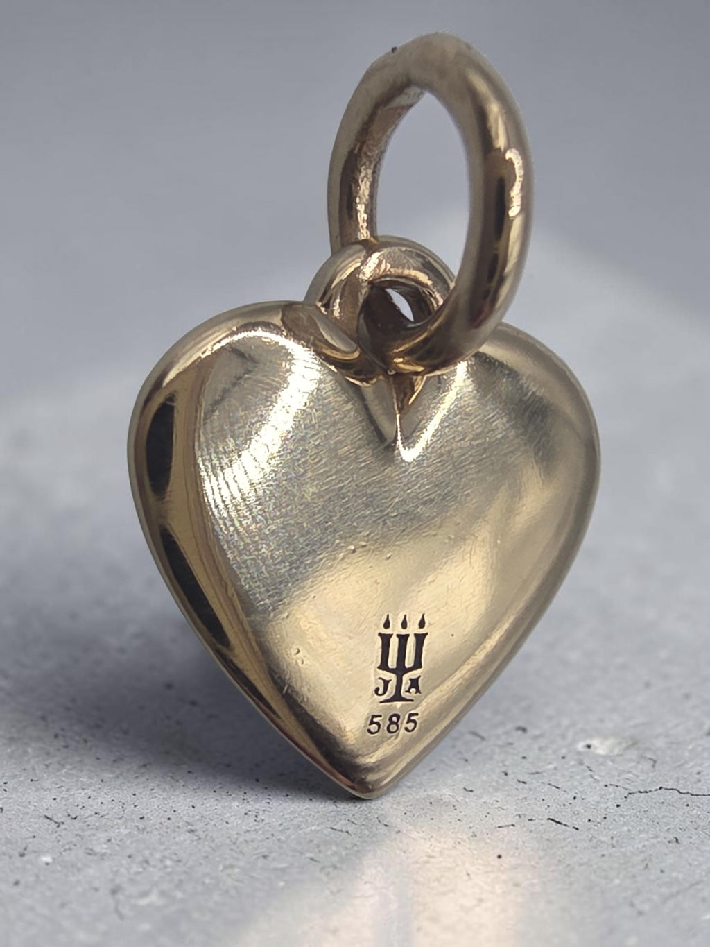 James Avery Solid 14K Yellow Gold Heart Charm Pendant