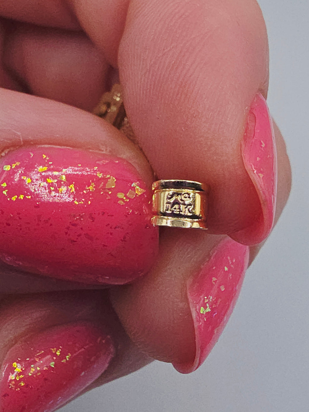 Michael Anthony Solid 14K Tri-Color Gold Moon Goddess Necklace Pendant