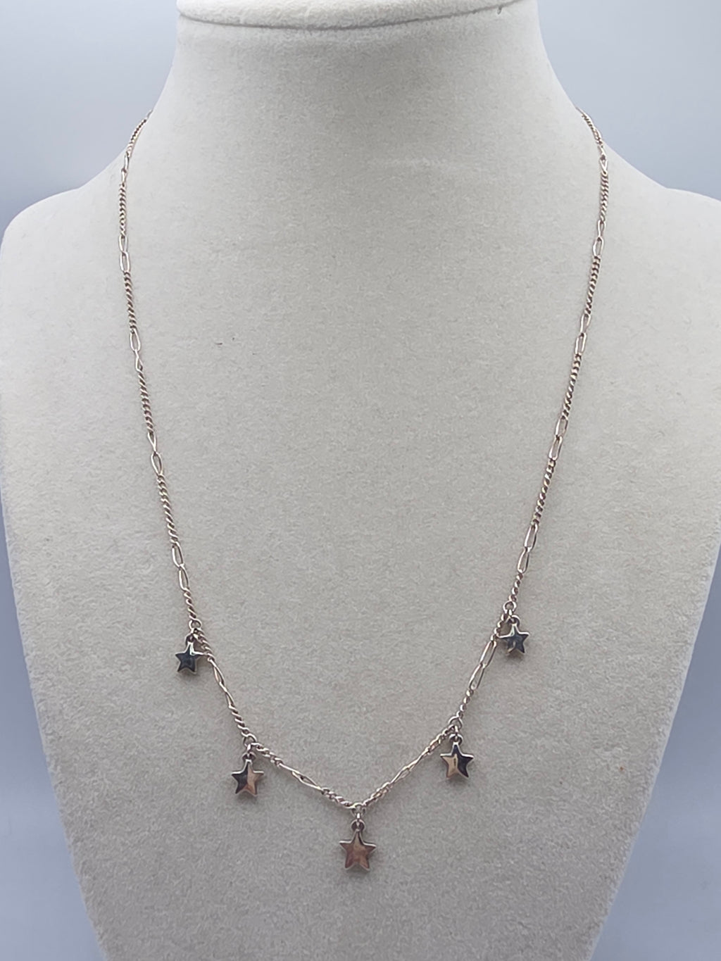 RETIRED James Avery Sterling Silver Star Drops Necklace - 18 Inch - HTF