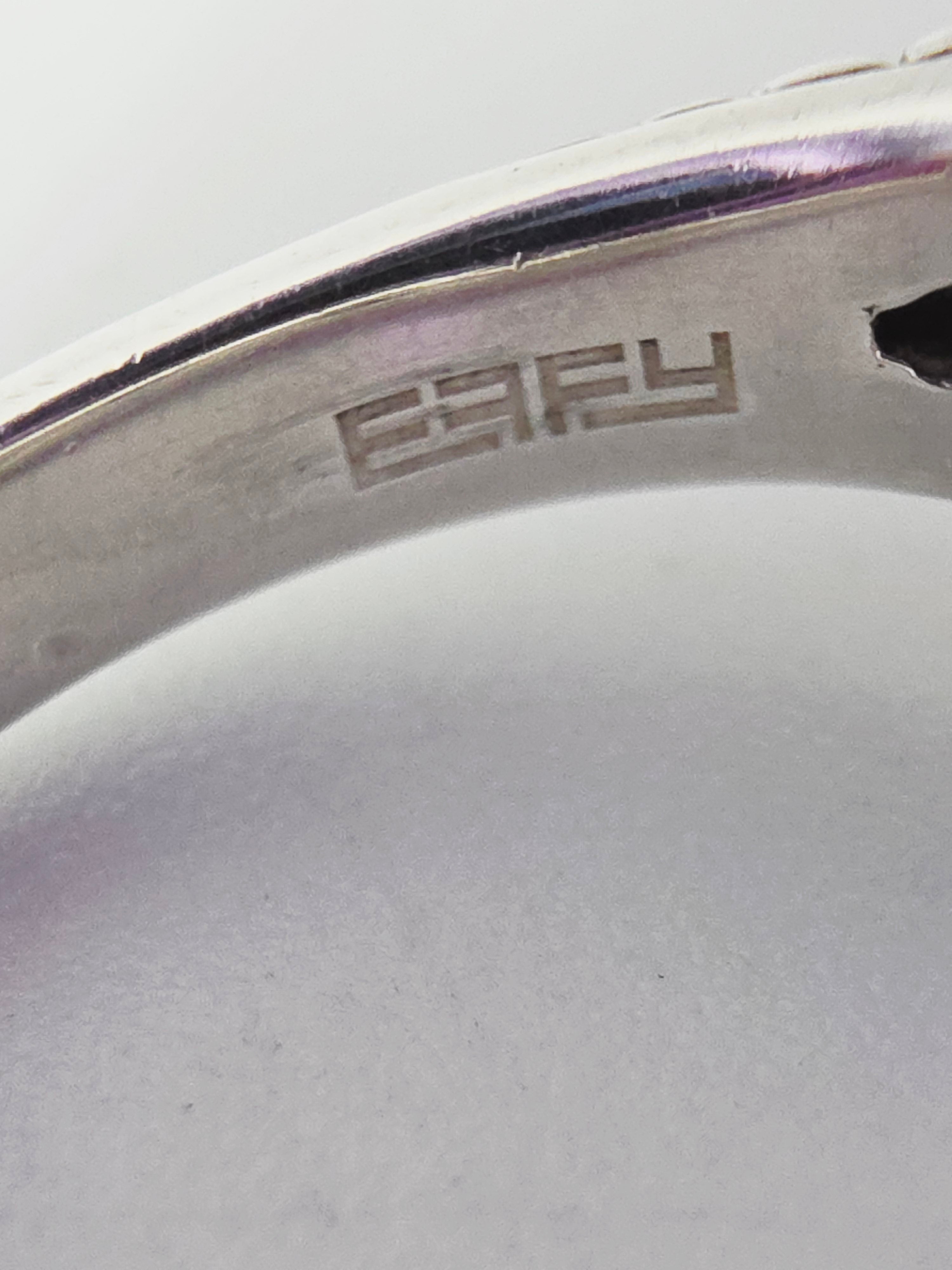 EFFY Sterling Silver Prasiolite Ring with Solid 18K Gold Accents - Size 7.25