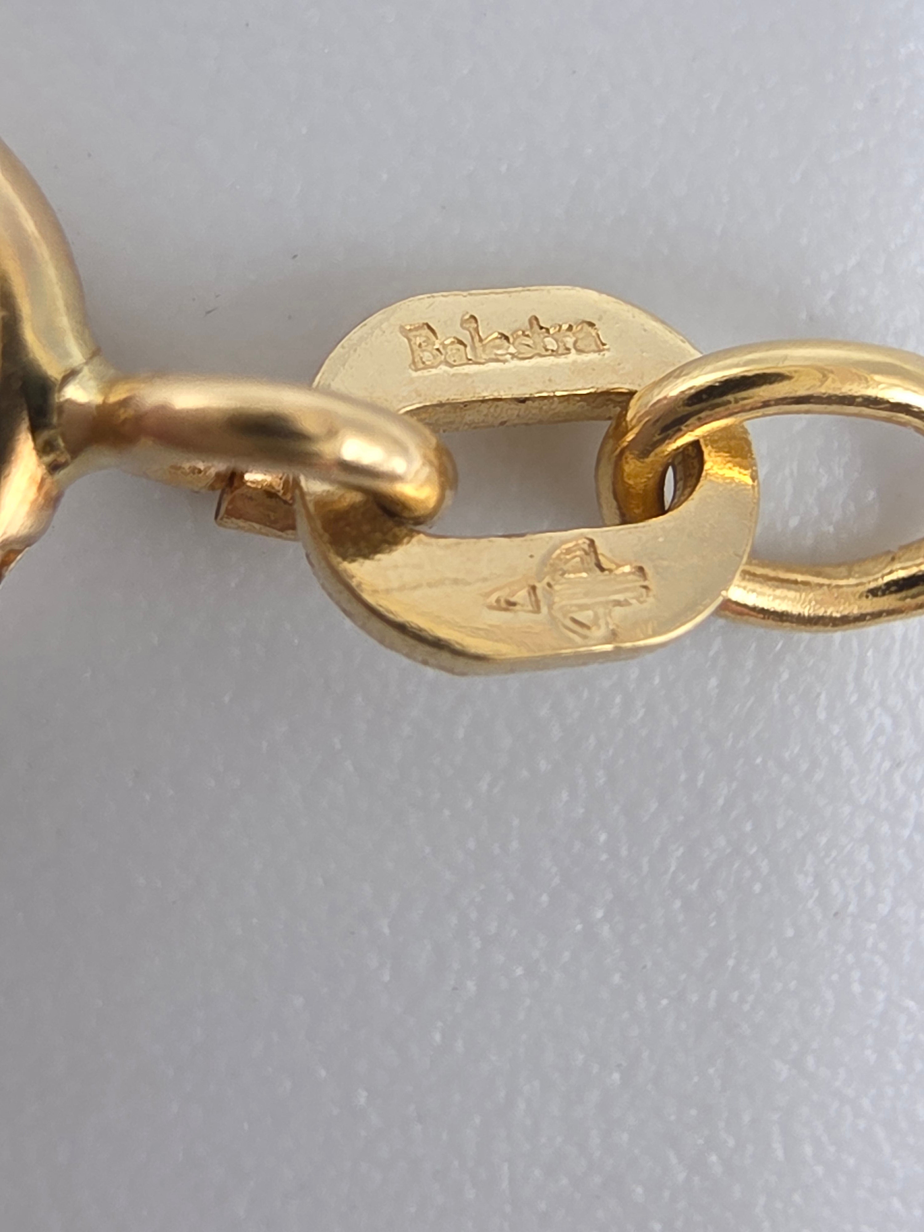 Vintage Balestra Solid 18K Gold Bar Bead 1.4mm Chain Necklace Italy - 16 Inch