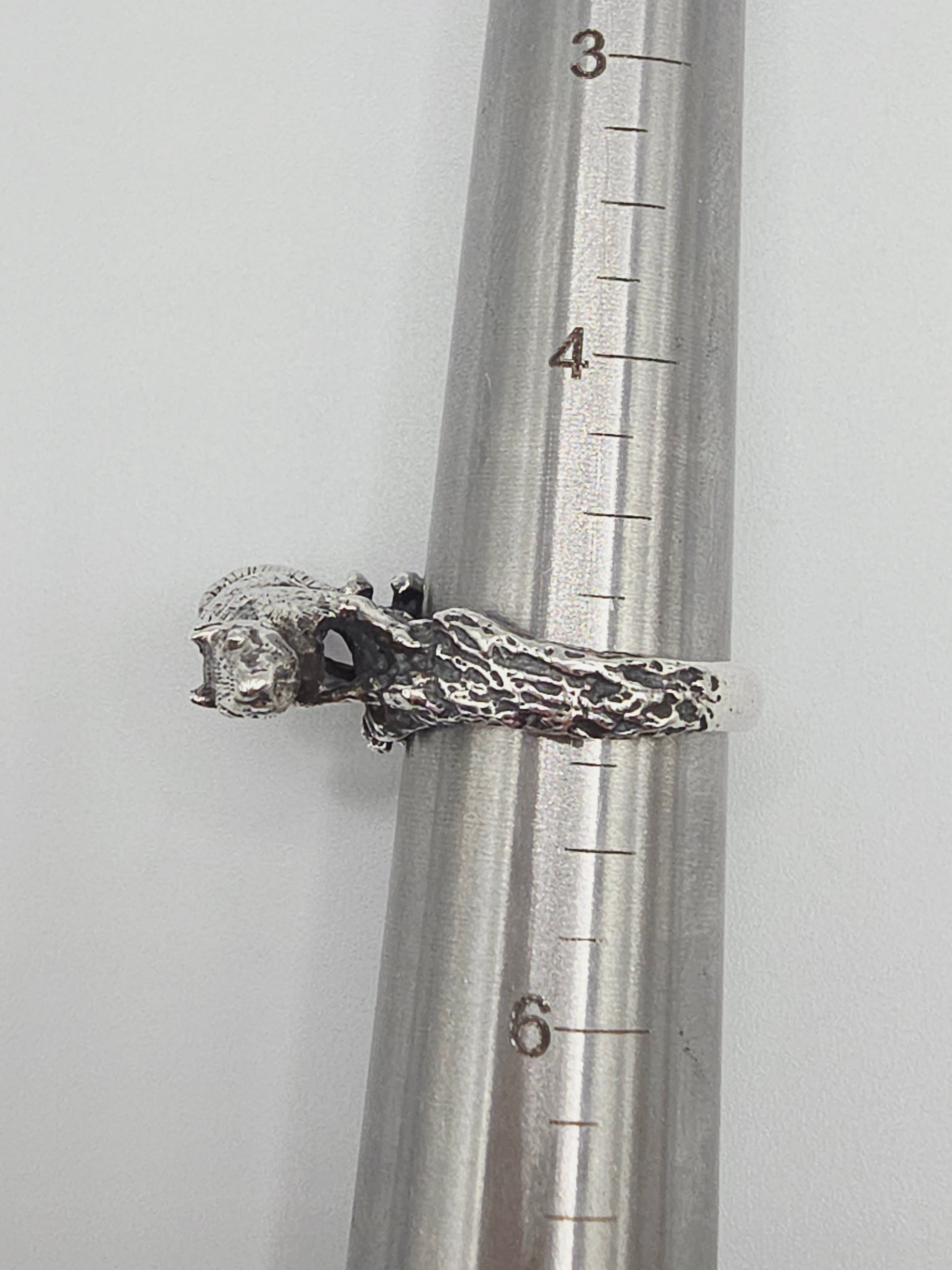 James Avery 3D Squirrel 925 Sterling Silver Animal Ring - RETIRED HTF - Size 5