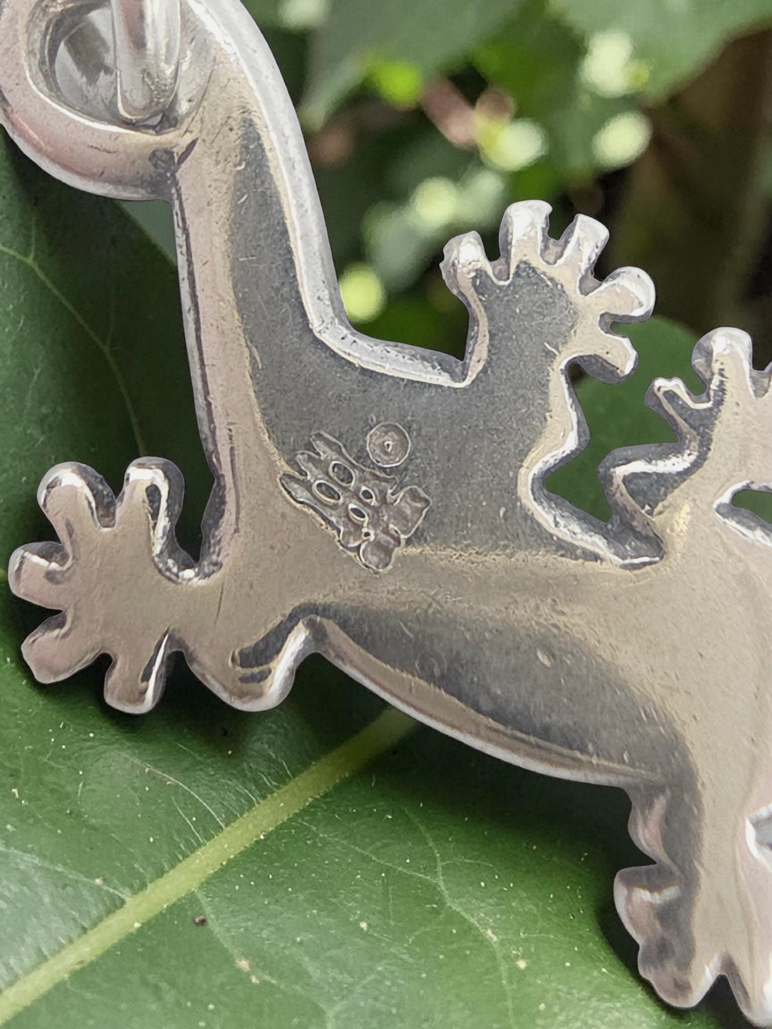 James Avery Sterling Silver Gecko Lizard Charm Pendant - RETIRED
