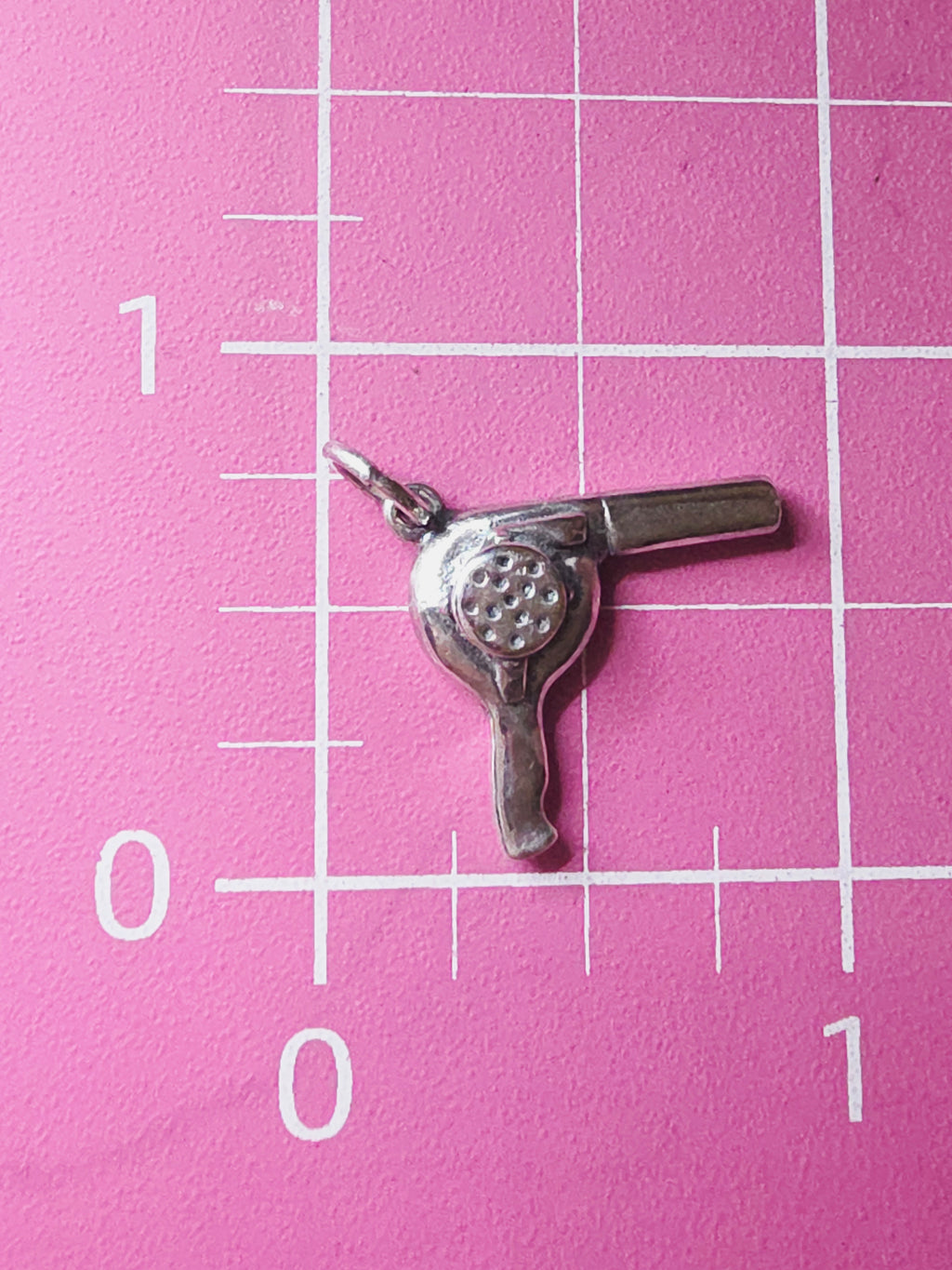 RETIRED James Avery Hair Blow Dryer 925 Sterling Silver Charm Pendant