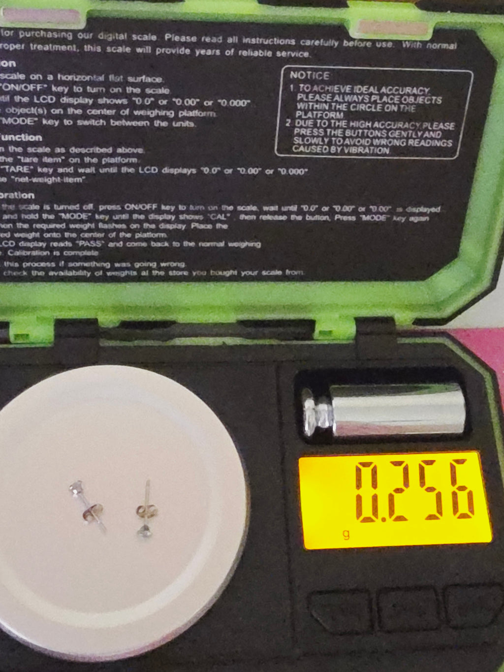 Solid 14K Two-Tone Gold Petite CZ Stud Earrings