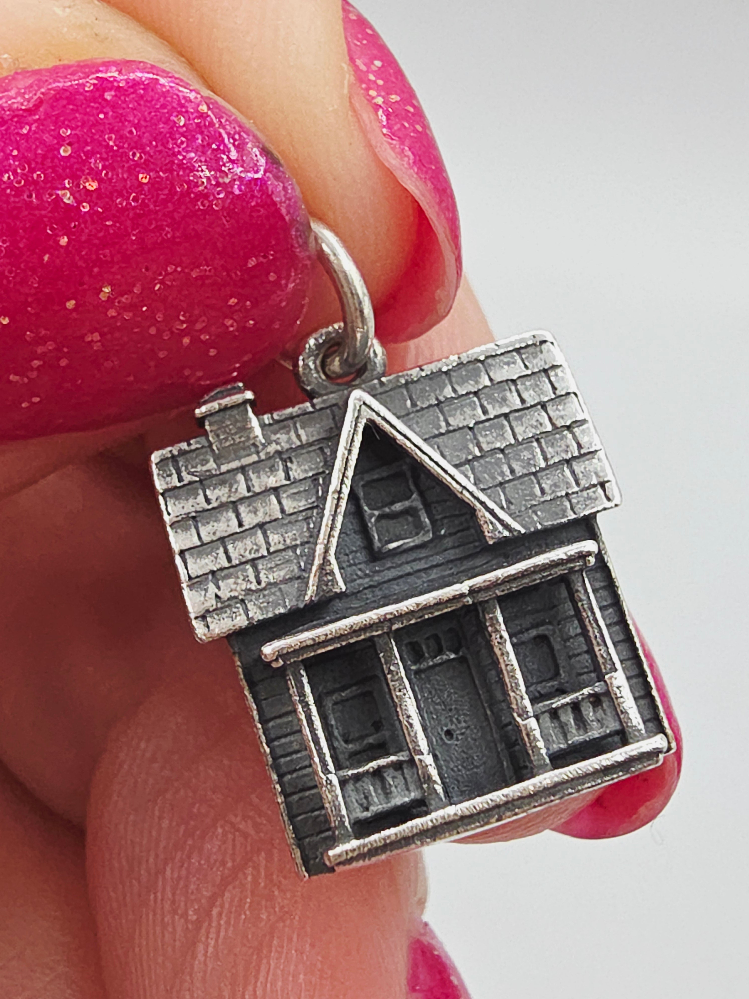 James Avery Sterling Silver Home Sweet Home House Charm - RETIRED