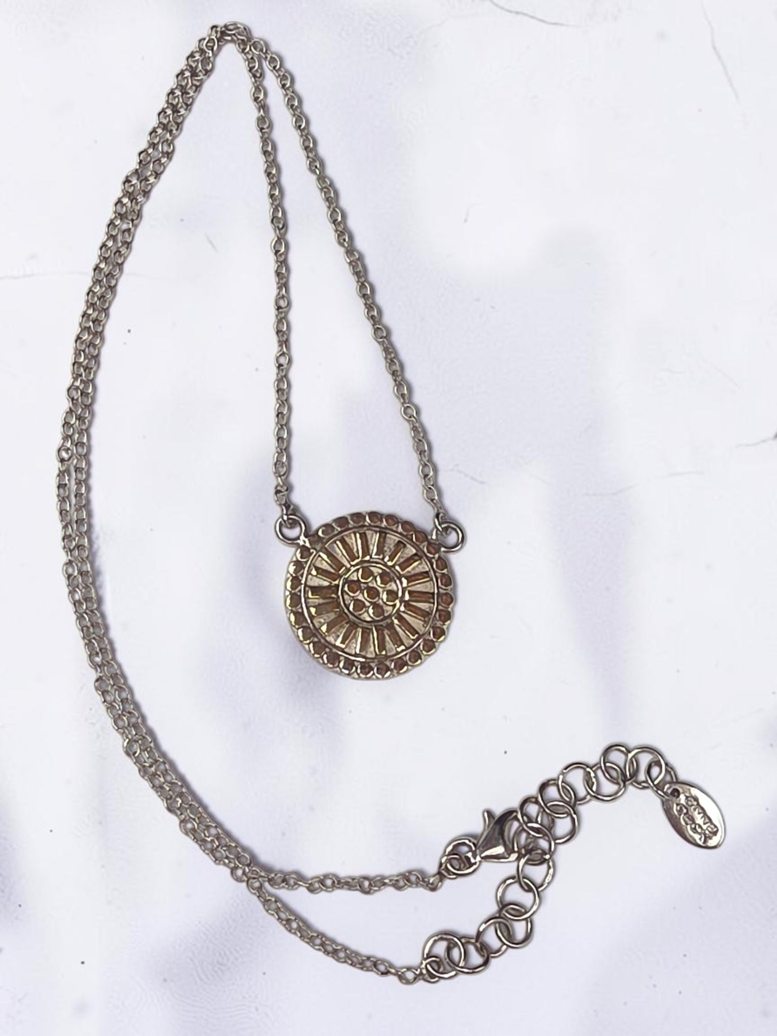 Sterling Silver Medallion Necklace