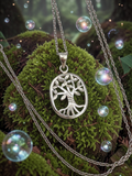 Solid 925 Sterling Silver Tree of Life Pendant Necklace – 18 Inch