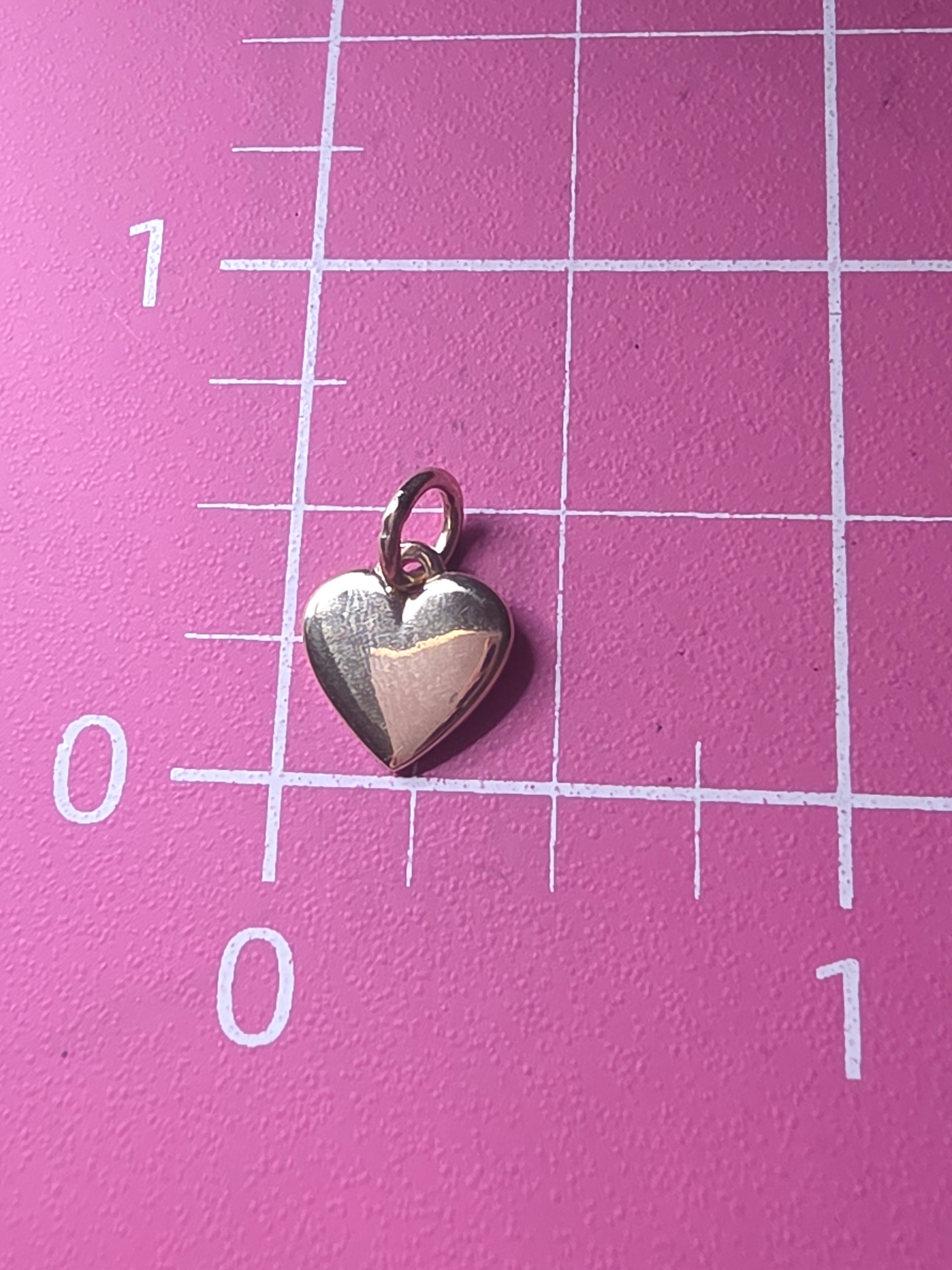 James Avery Solid 14K Yellow Gold Heart Charm Pendant
